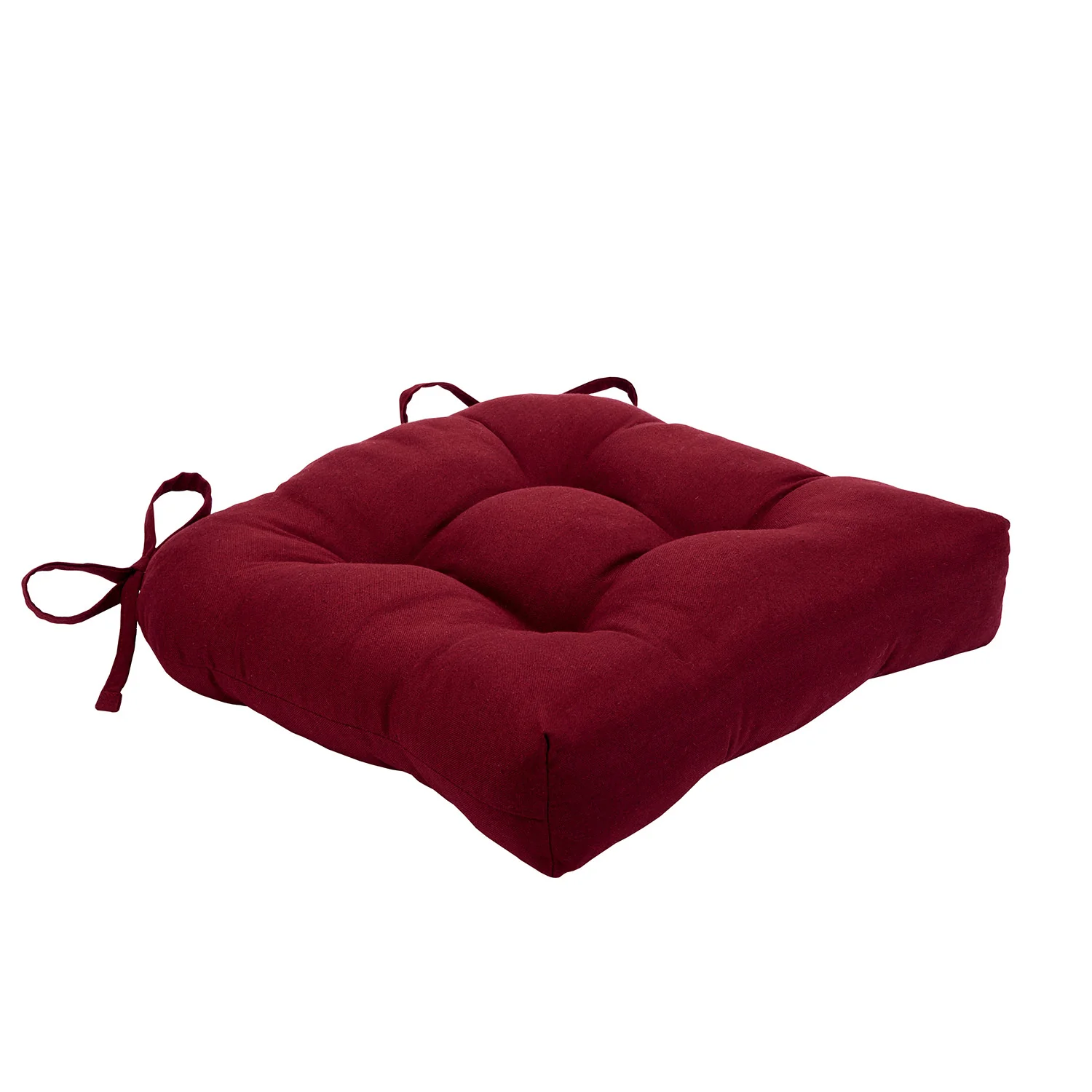 Chase 2-Pack Solid Chair Pad with Ties, 16x15x3 Inches - Image 15