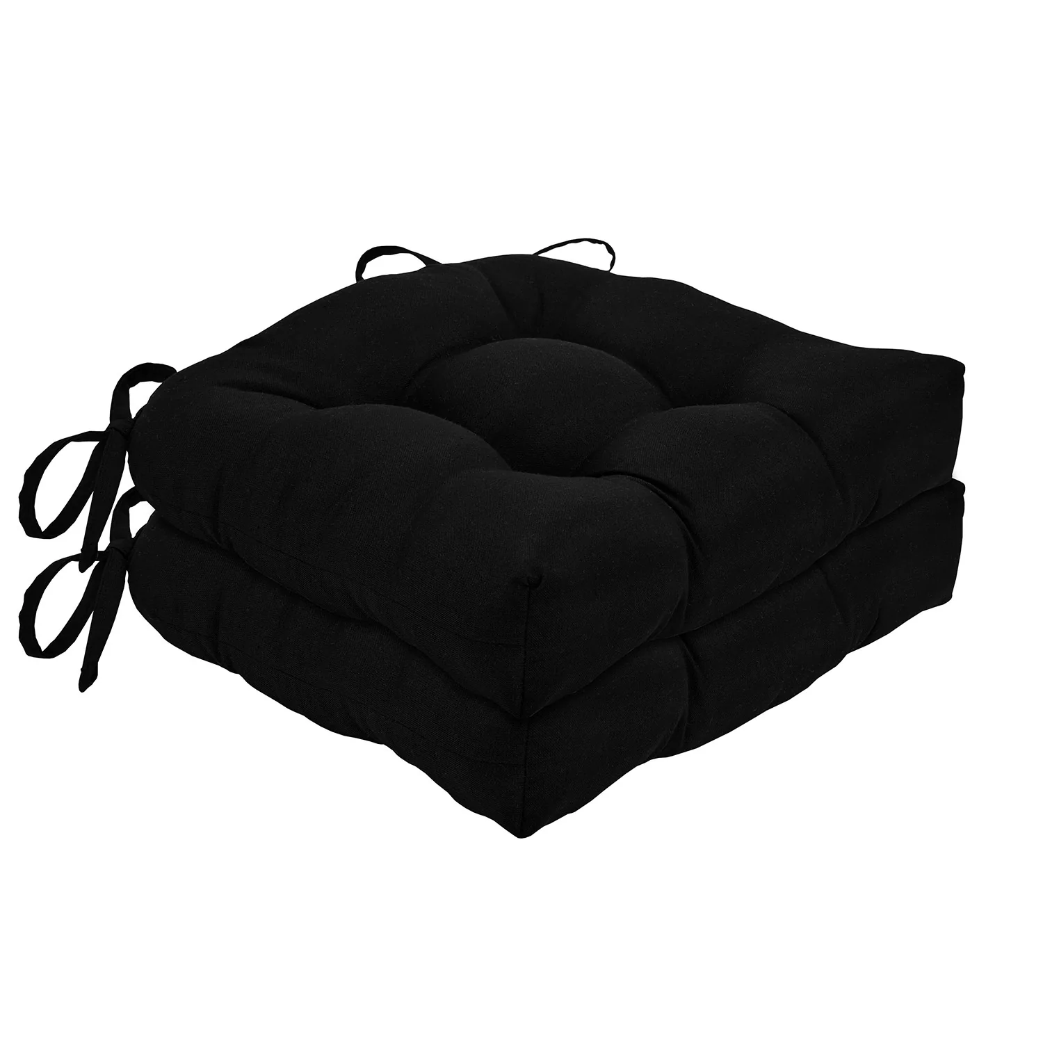 Chase 2-Pack Solid Chair Pad with Ties, 16x15x3 Inches - Image 18