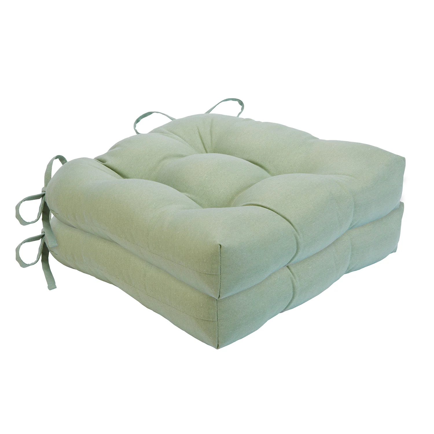 Chase 2-Pack Solid Chair Pad with Ties, 16x15x3 Inches - Image 22