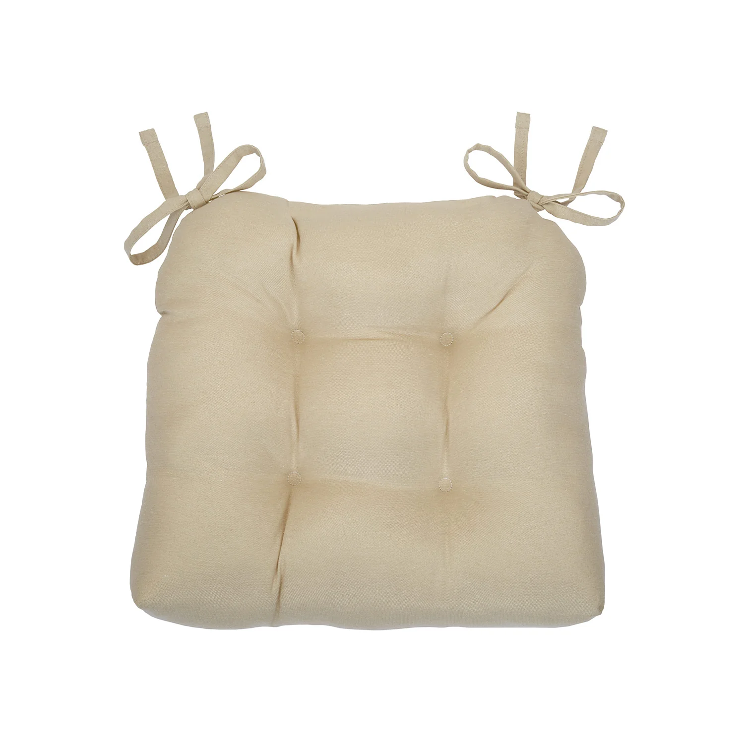 Chase 2-Pack Solid Chair Pad with Ties, 16x15x3 Inches - Image 4