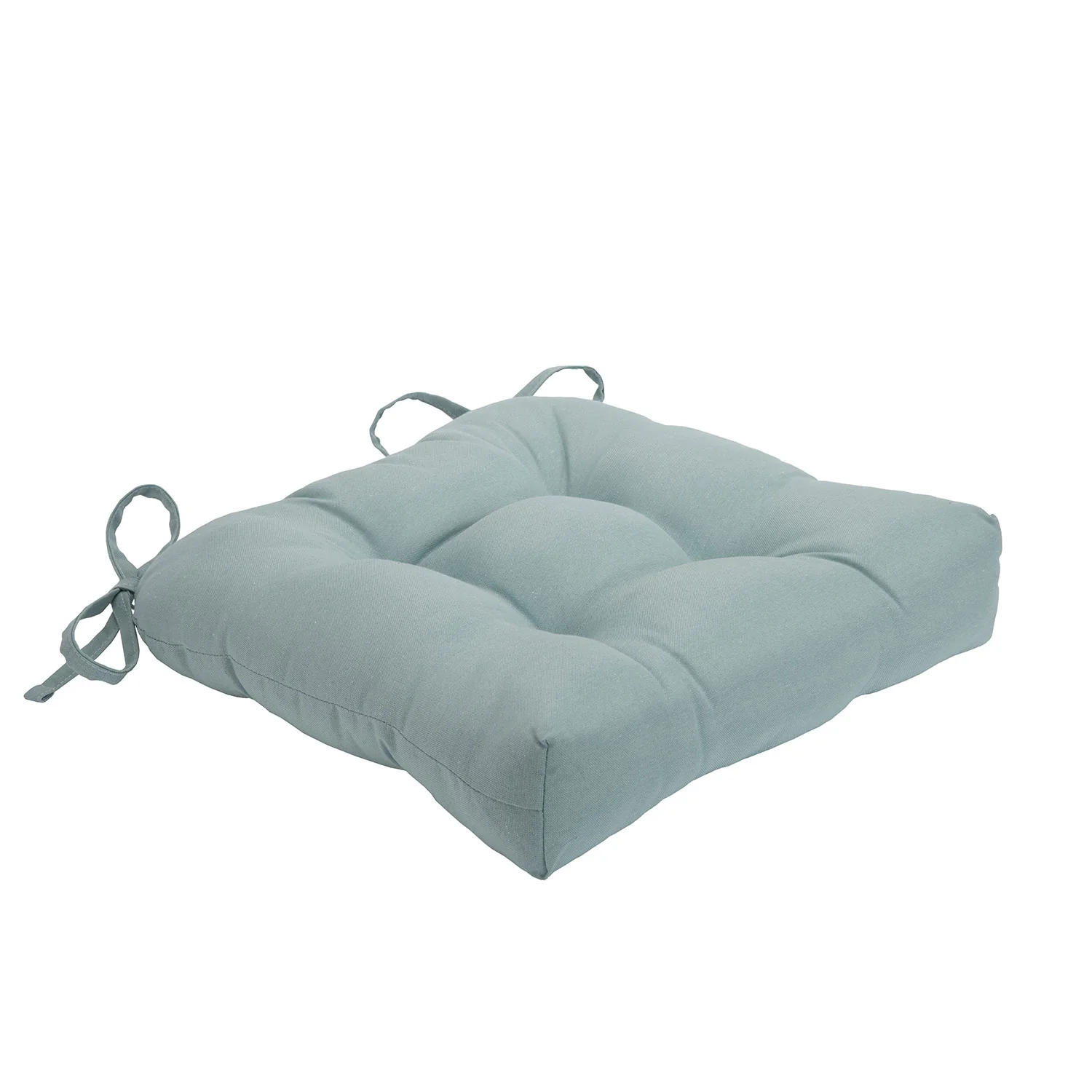 Chase 2-Pack Solid Chair Pad with Ties, 16x15x3 Inches - Image 7