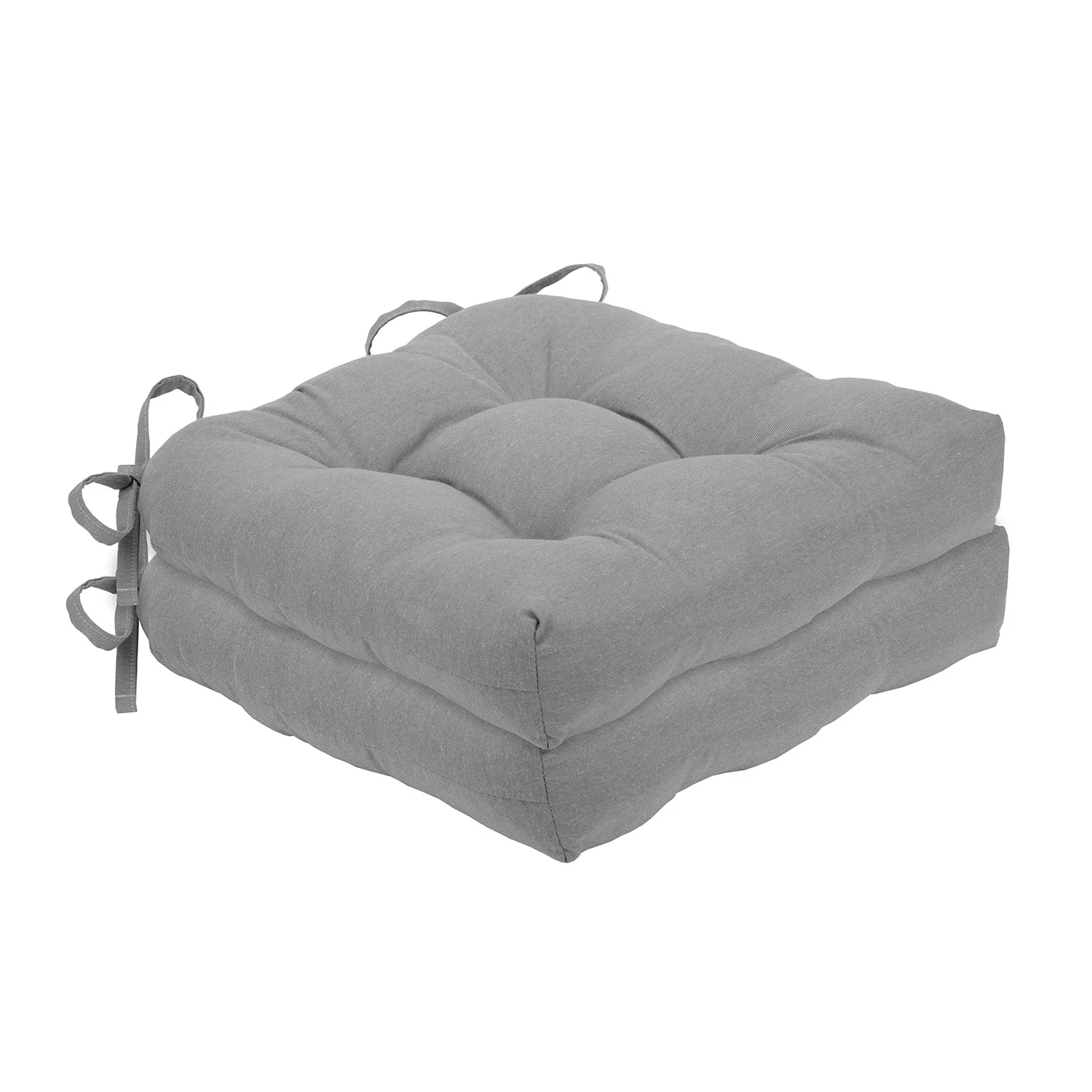 Chase 2-Pack Solid Chair Pad with Ties, 16x15x3 Inches - Image 9