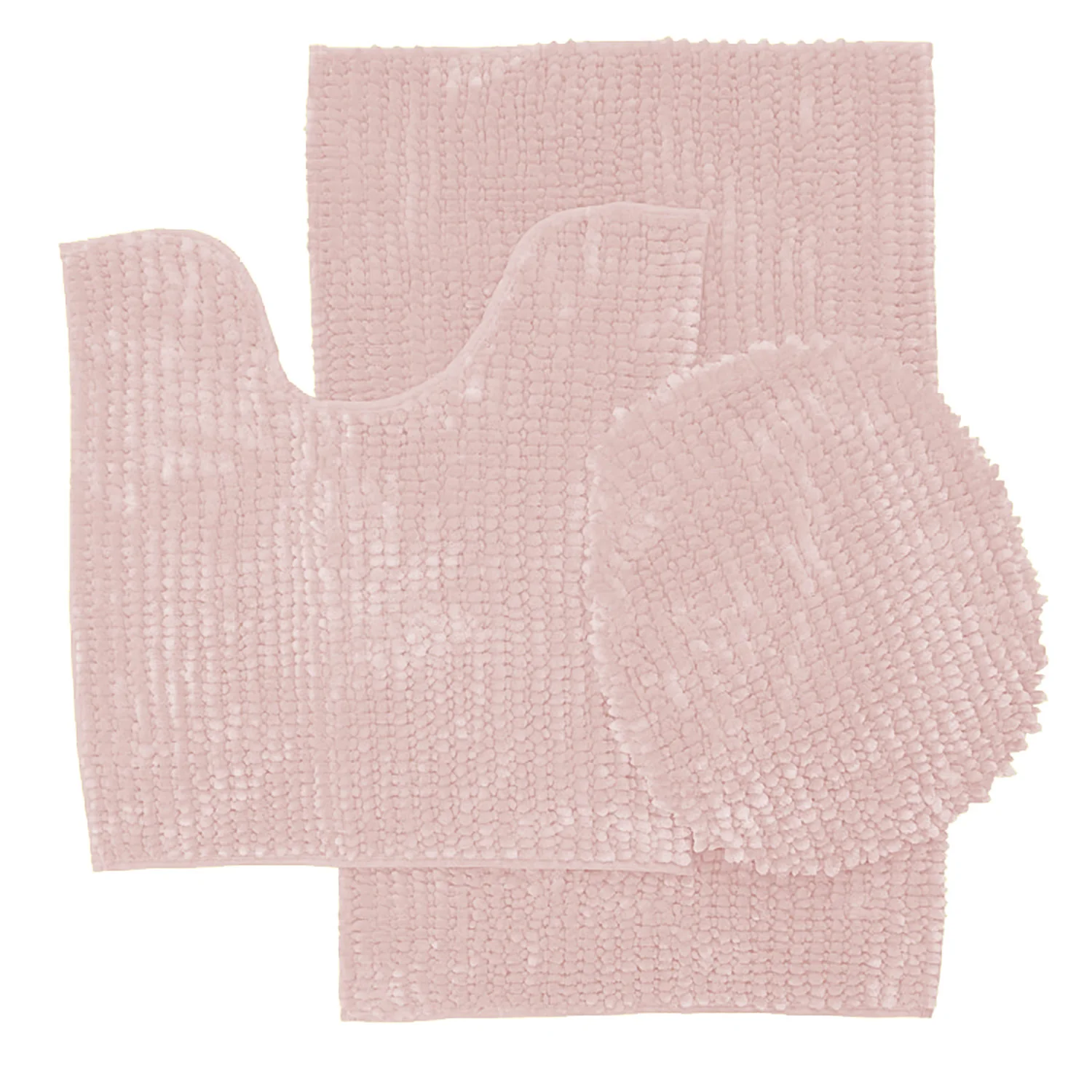 Chicago 3-Piece Butter Chenille Bath Rug Set - Image 8
