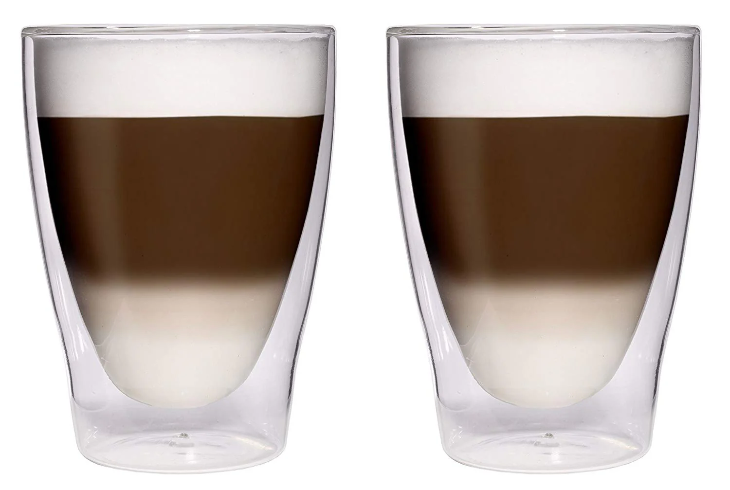 Circleware Thermax Double Wall Insulated Glass Latte Cups, 2-Pieces, 10.4 Ounces - Image 3