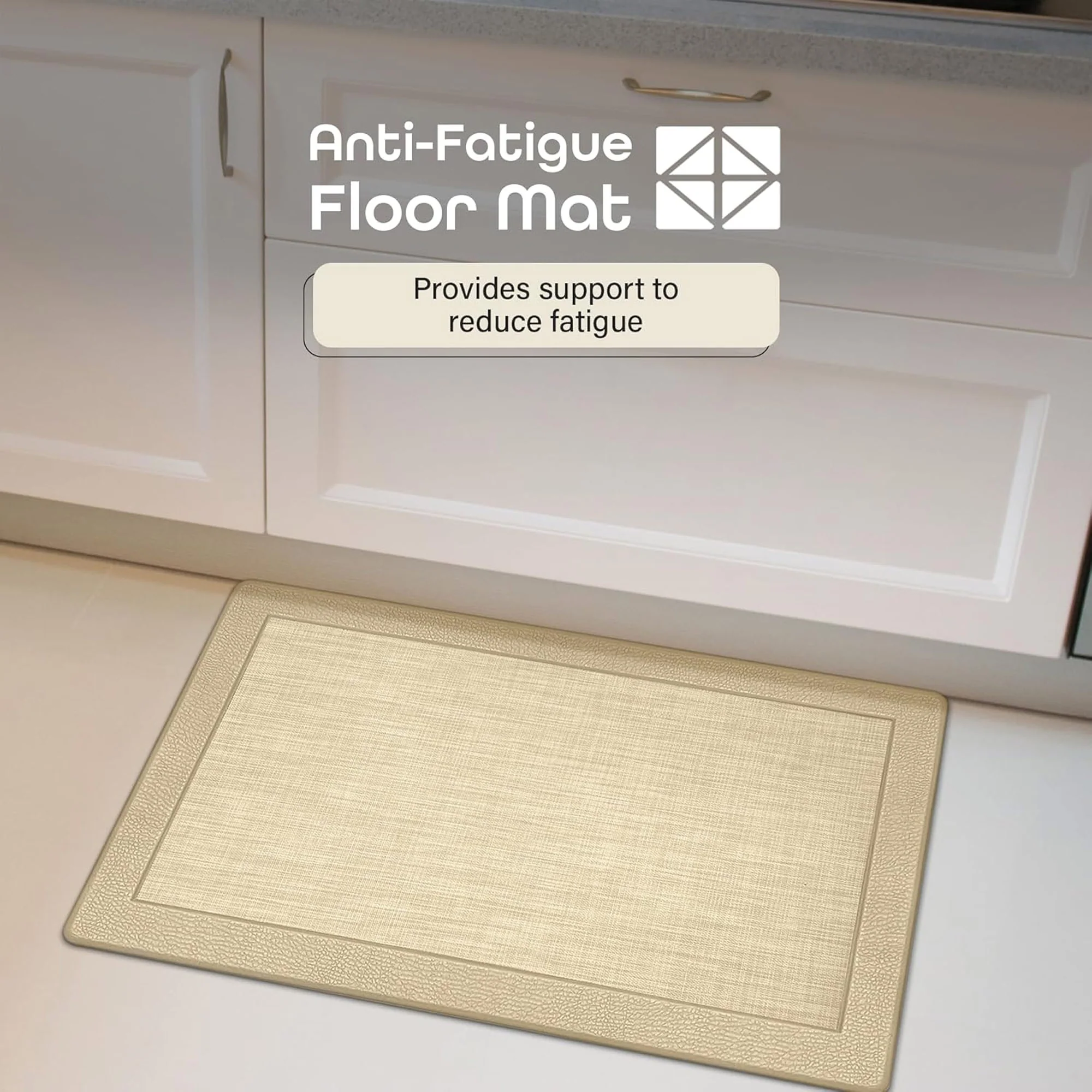 Clarke Non-Slip Woven Border Anti Fatigue Mat, 18x30 Inches - Image 3