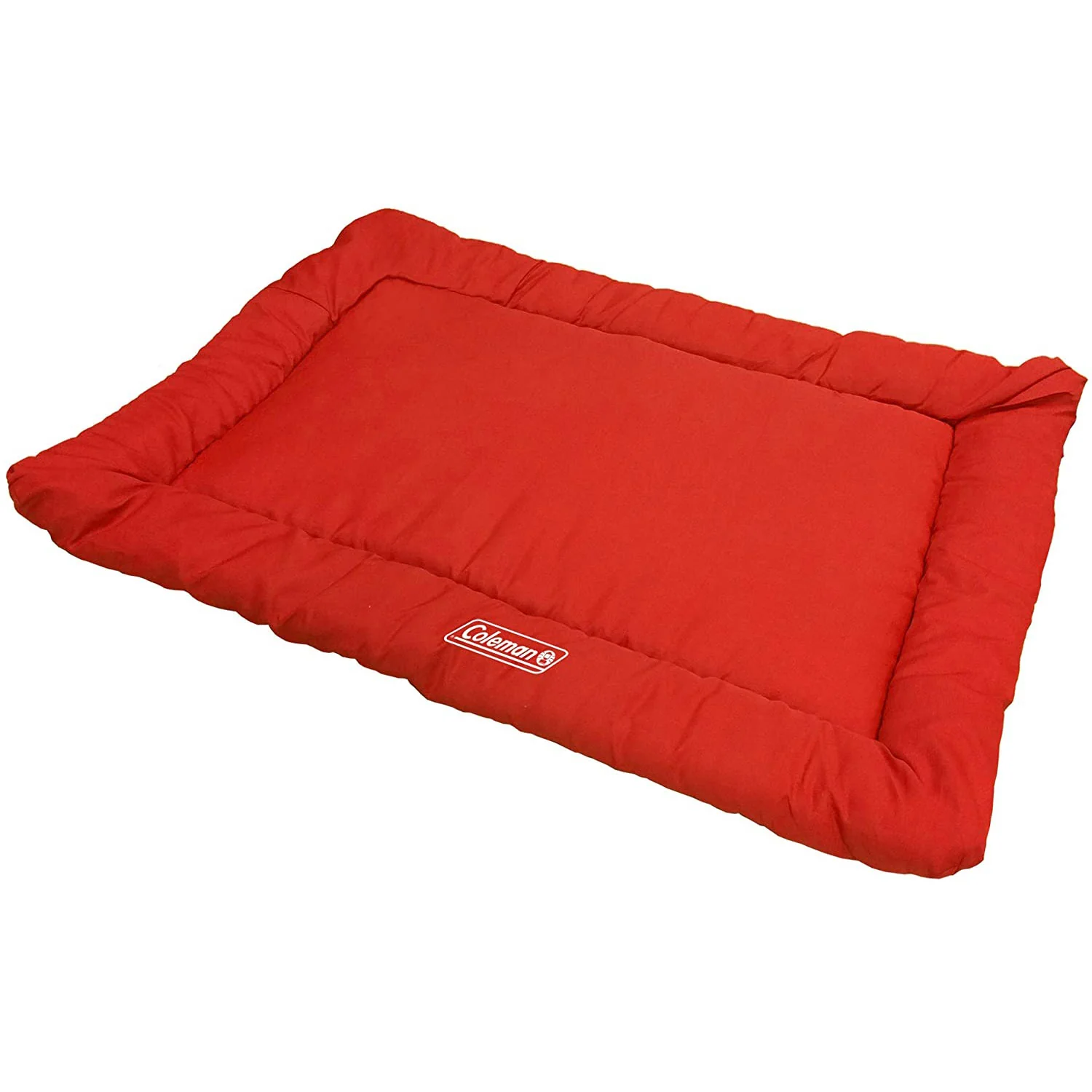 Coleman Large Dog Bed for Travel, Roll Up Foldable Packable Pet Mat Travel Beds, Red