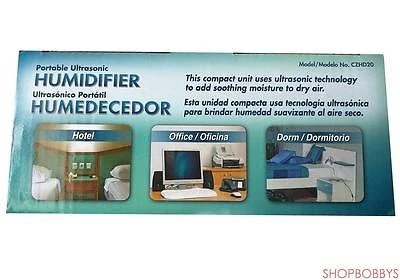 Comfort Zone Czhd20 Portable Ultrasonic Humidifier, Cool Mist - Image 4