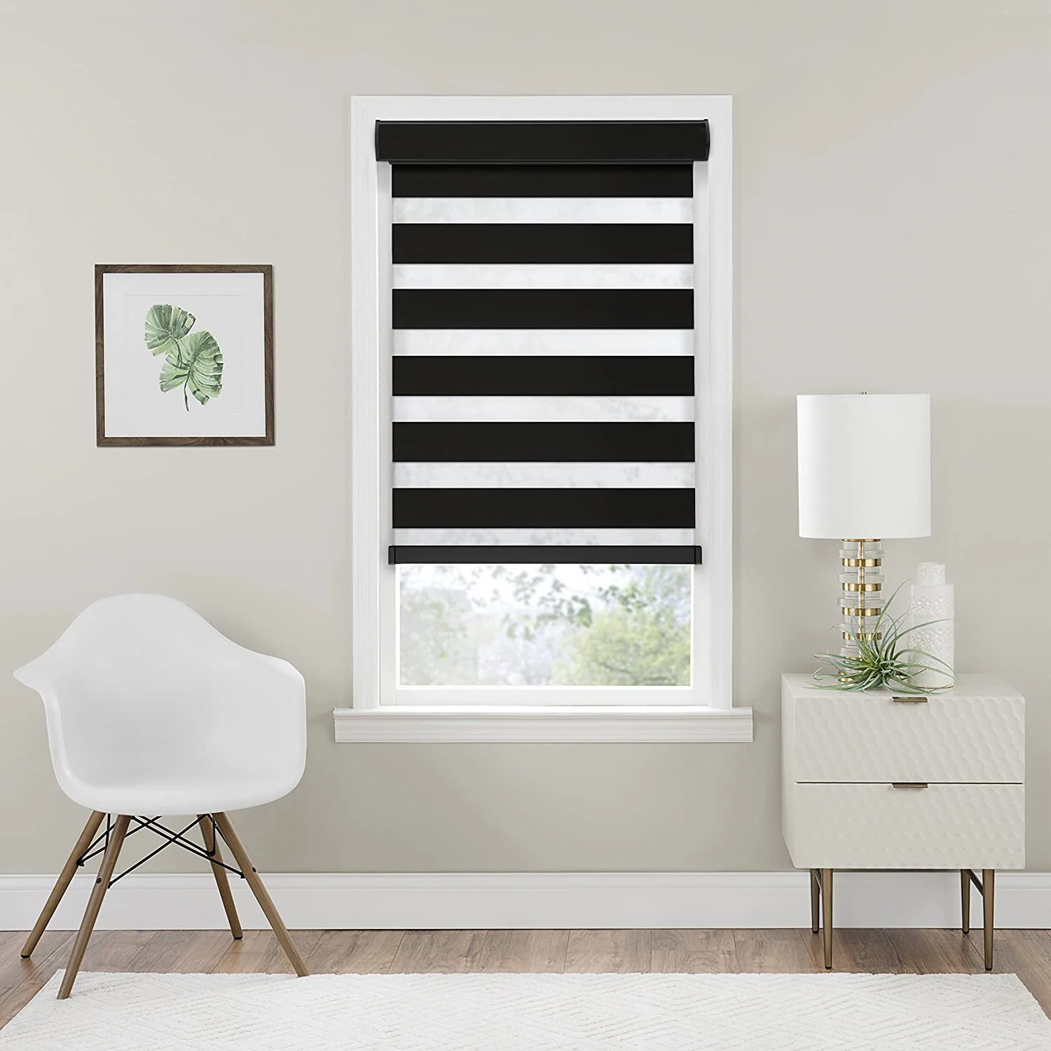 Cordless Celestial Room Darkening Double Layered Window Shade - Image 3