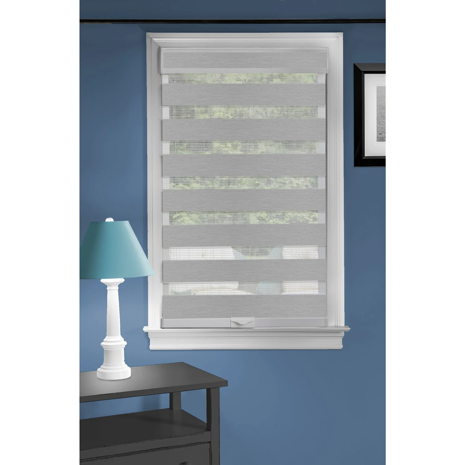 Cordless Celestial Sheer Double Layered Window Shade - Image 4