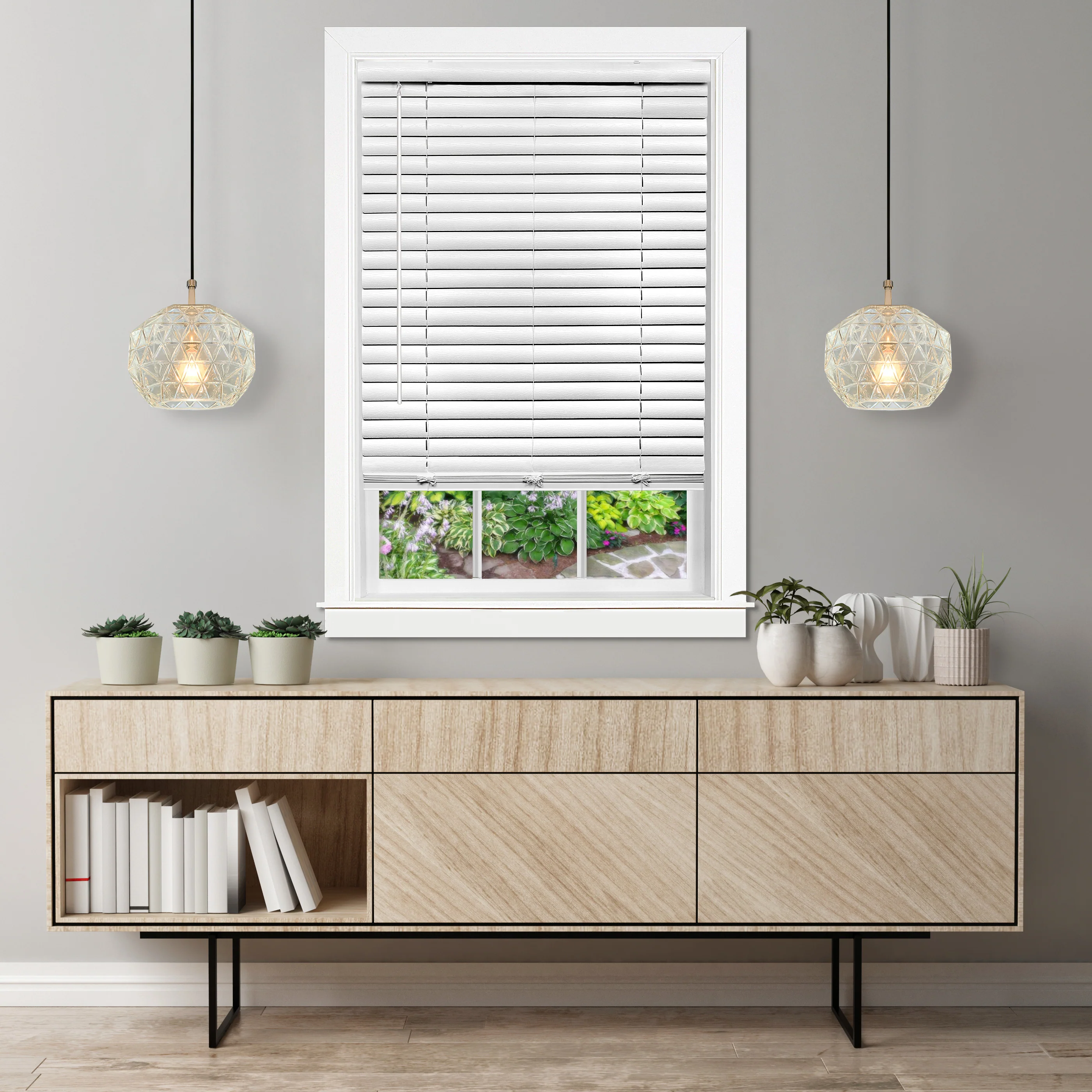 Cordless GII Luna 2 Vinyl Venetian Blind 29x64 - White