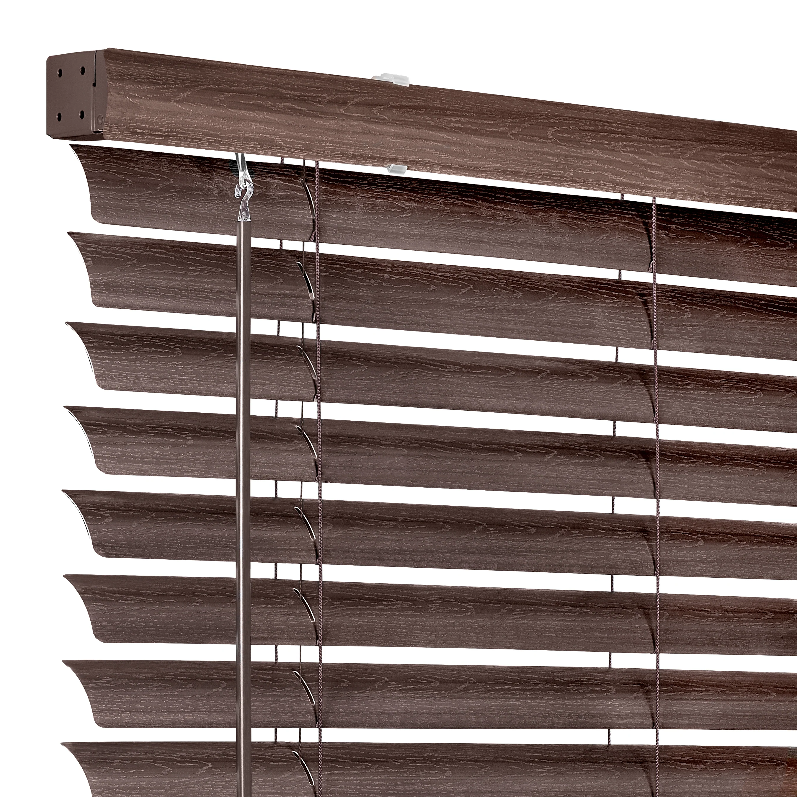 Cordless GII Luna 2 Vinyl Venetian Blind 33x64 - Mahogany - Image 3