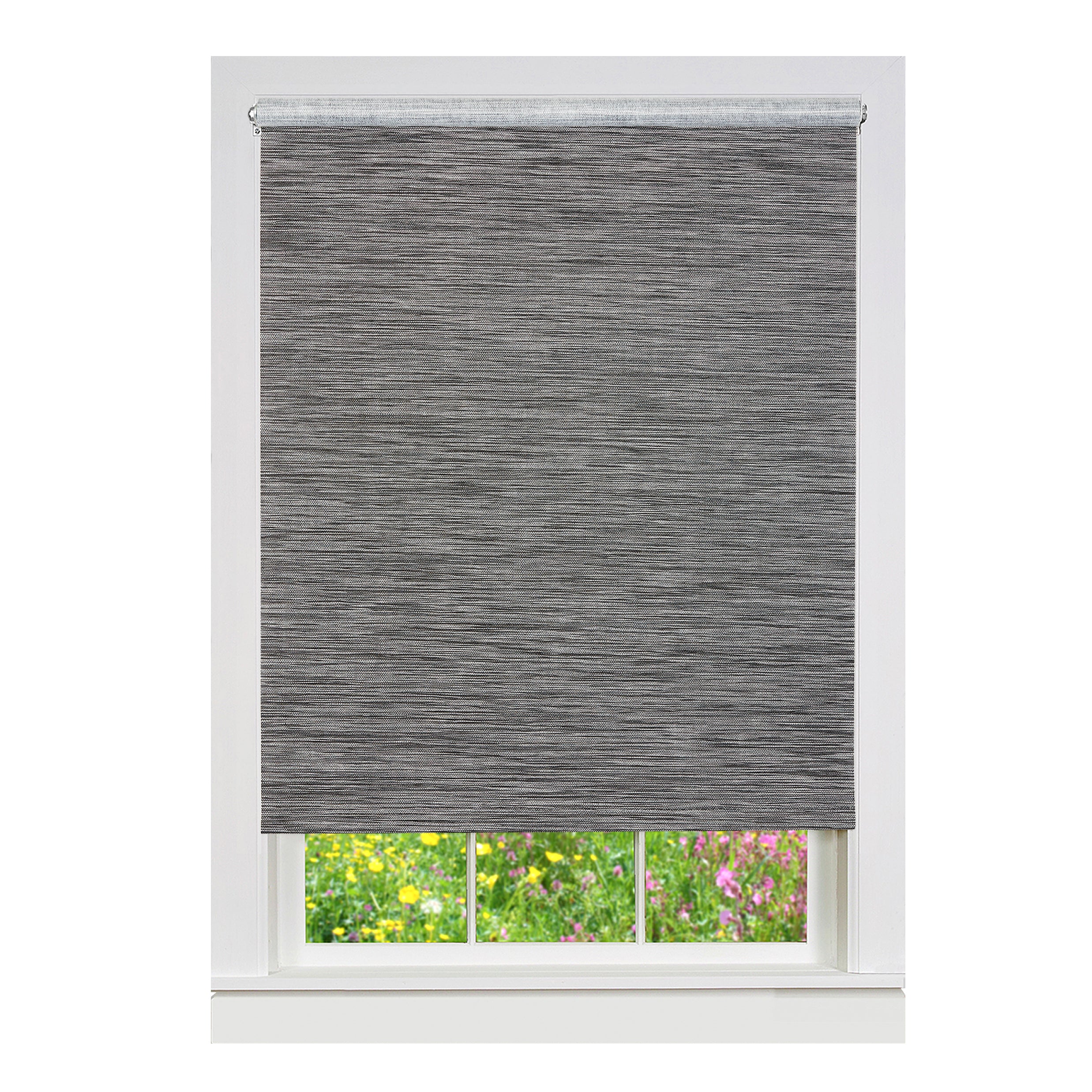 Cords Free Privacy Jute Shade 23X72 Smoke