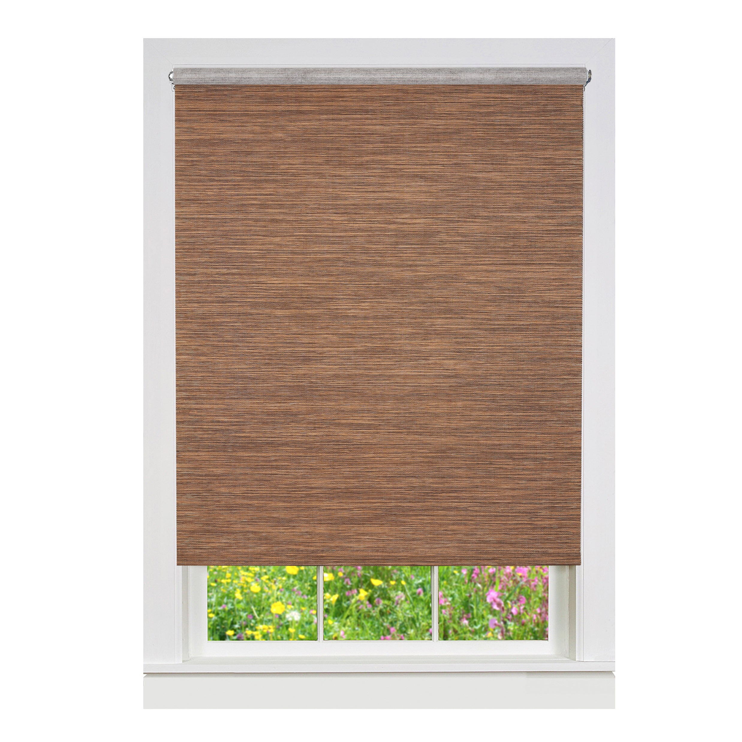 Cords Free Privacy Jute Shade 52X72 Cocoa