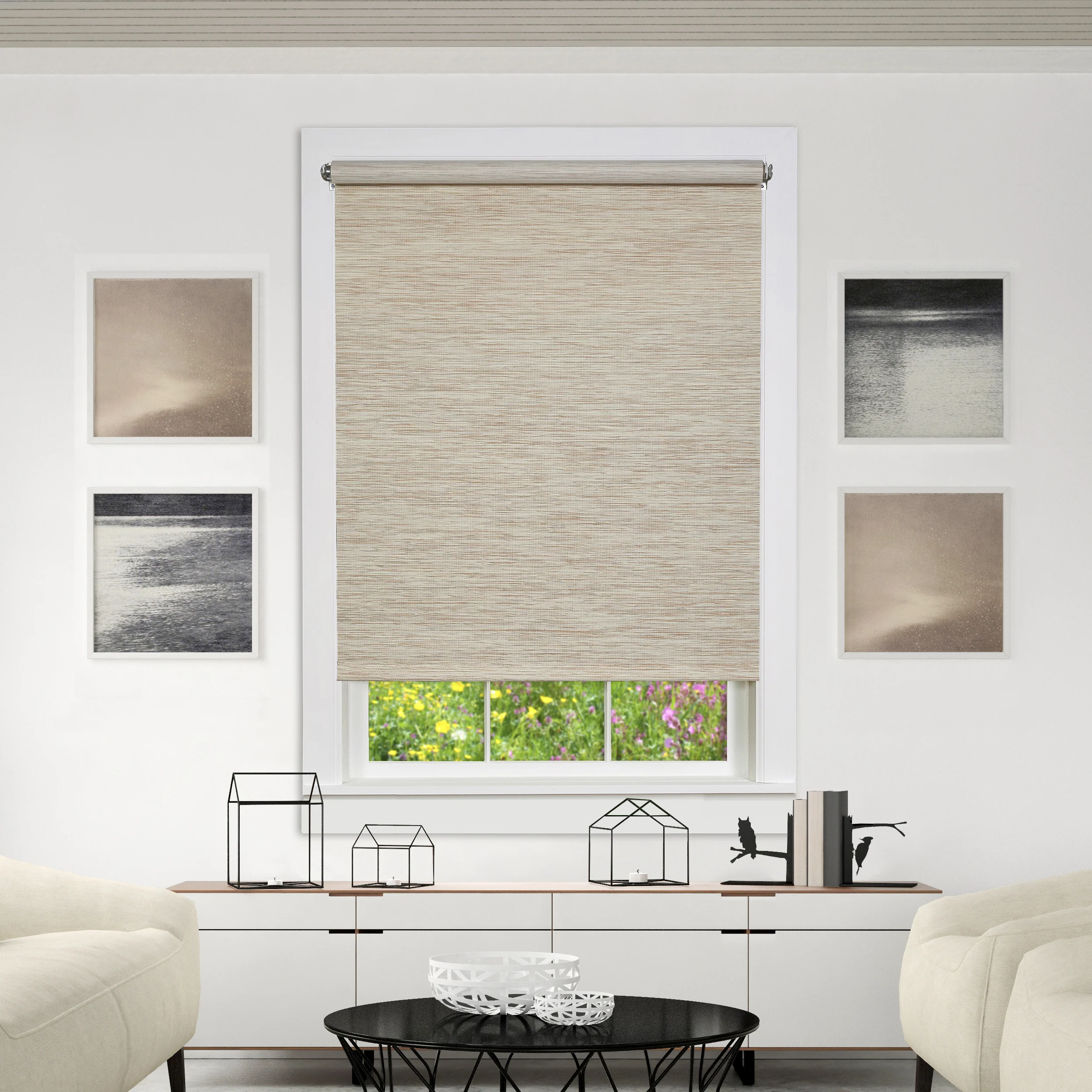 Cords Free Privacy Jute Shade 57X72 Natural - Image 2