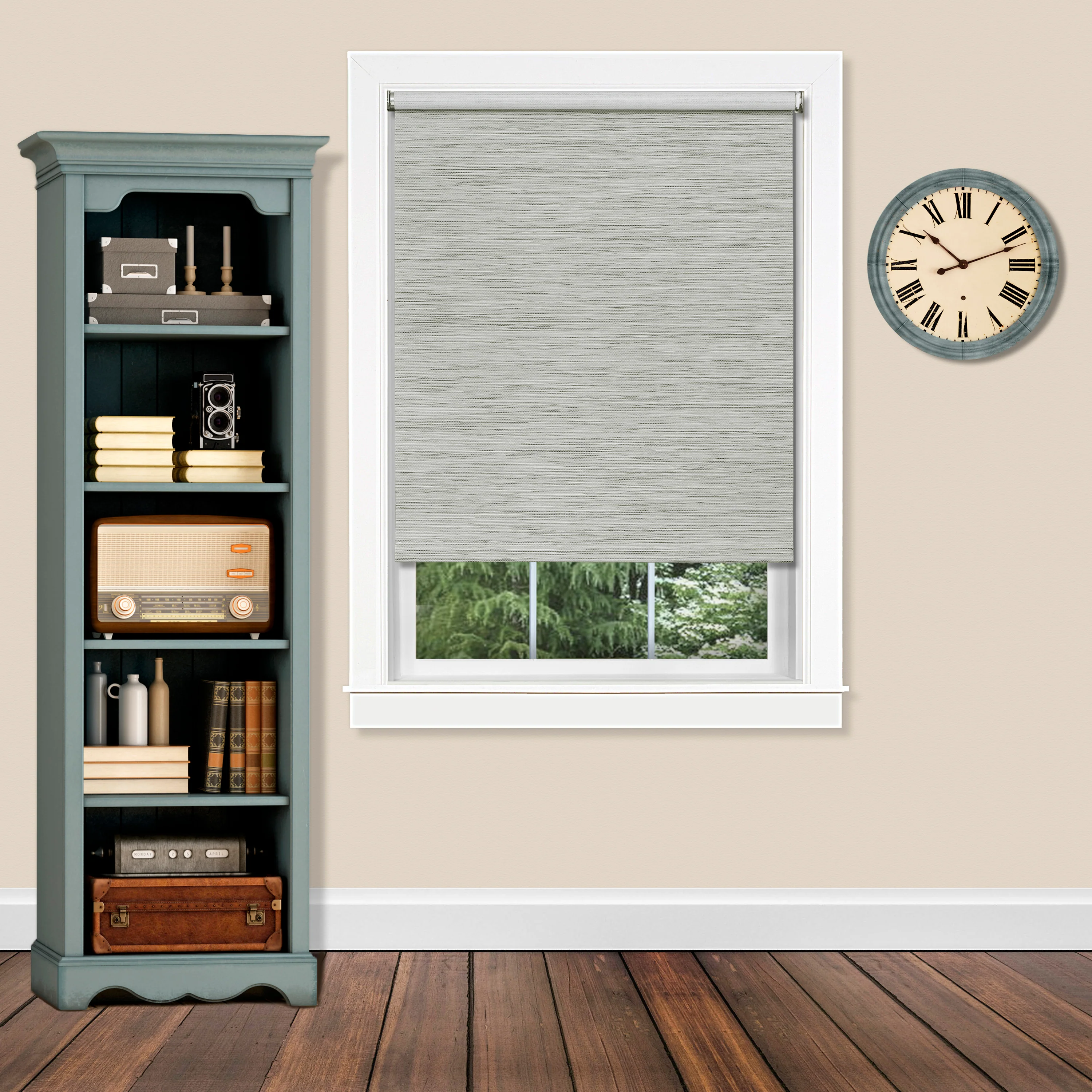 Cords Free Privacy Jute Shade 63x72 Heather
