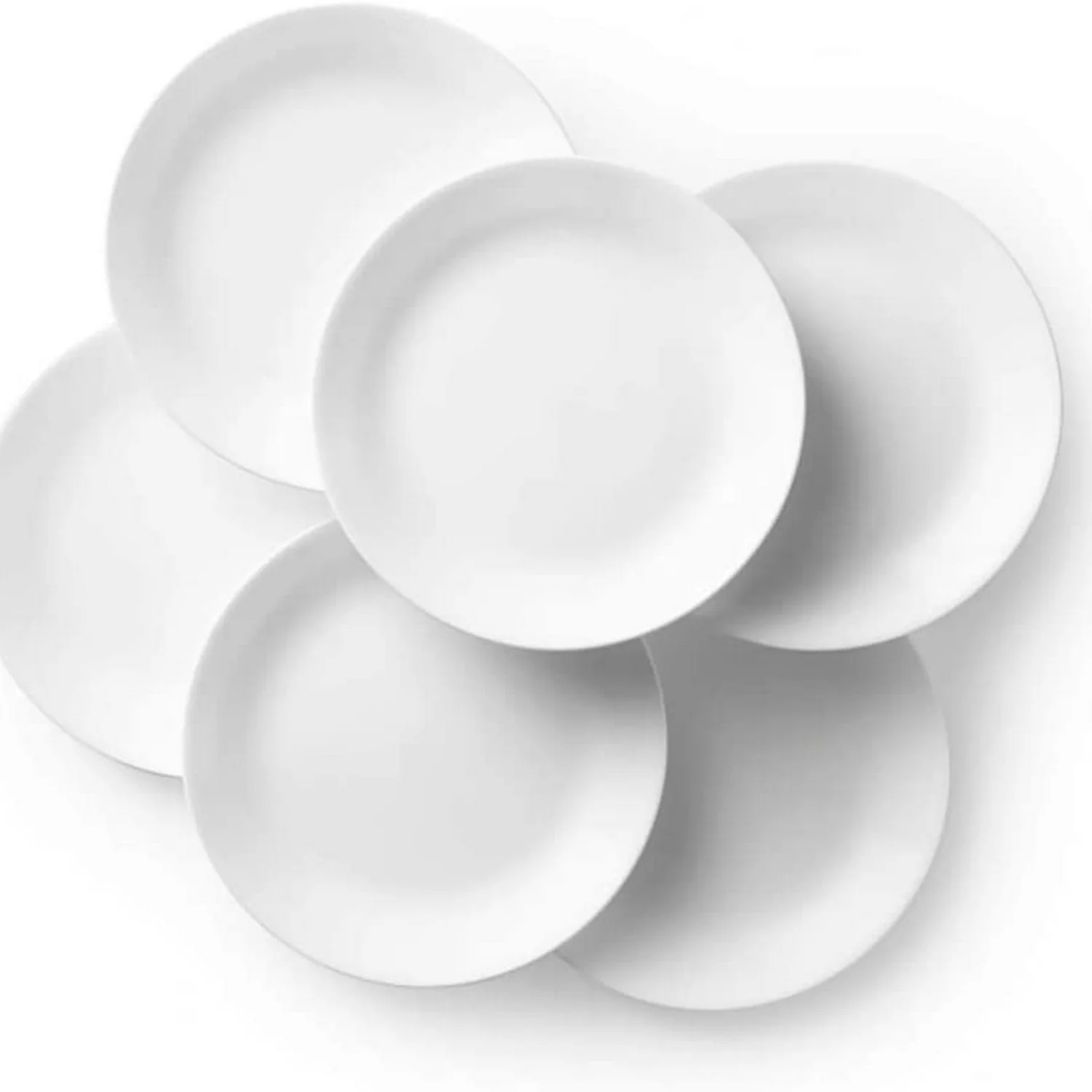 Corelle Winter Frost White Dinner Plates Set, 10-1/4-Inch, 6-Piece