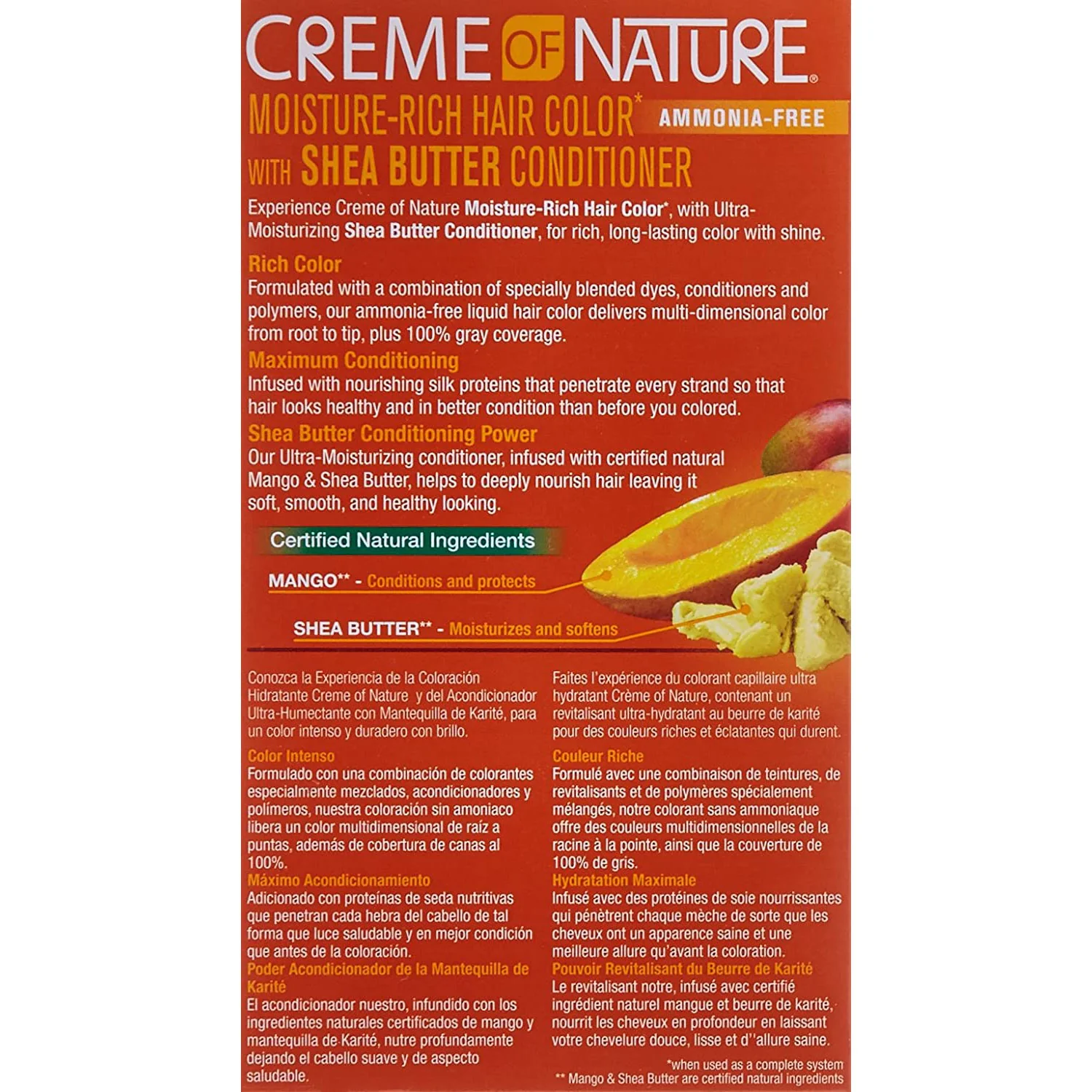 Creme of Nature Liquid Hair Color with Shea Butter, Jet Black, C10 - Image 2