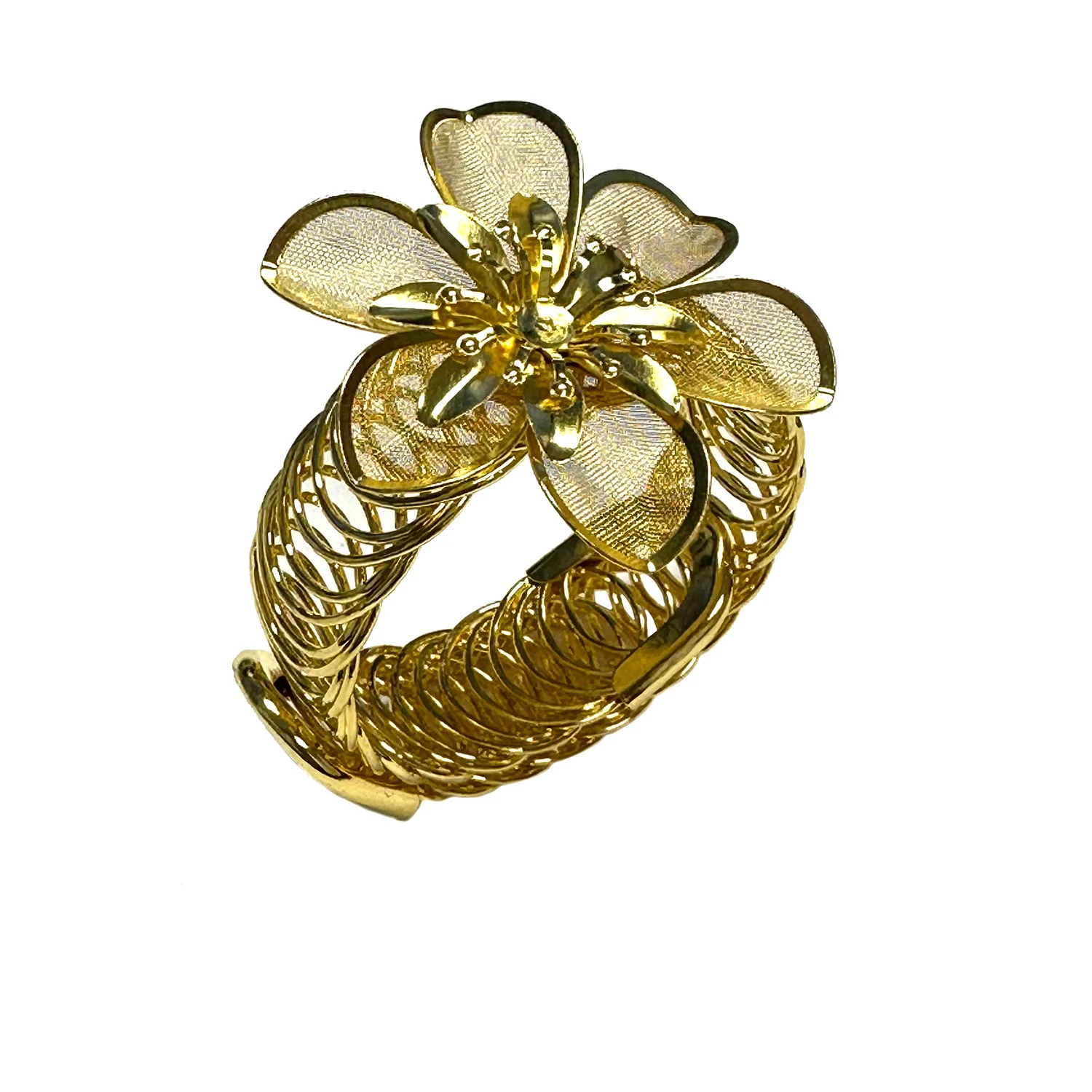 Daffodil Decorative One Piece Window Curtain Tieback, Gold - Image 2