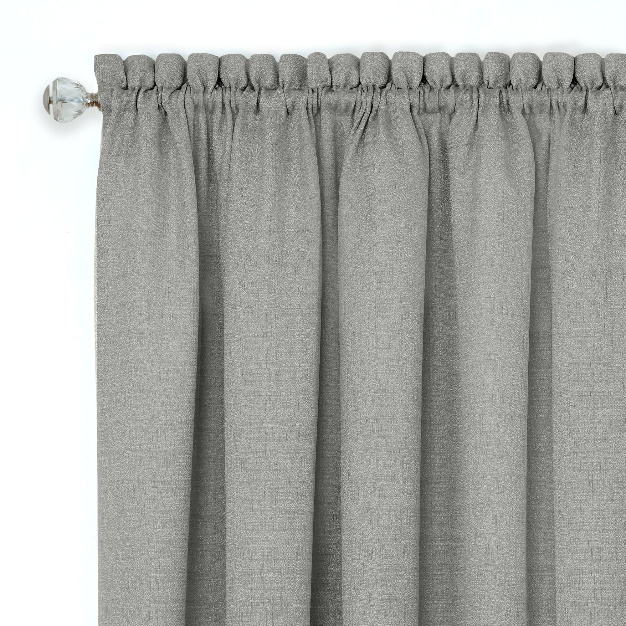 Darcy Window Curtain Valance 58x14 - Grey/White - Image 2