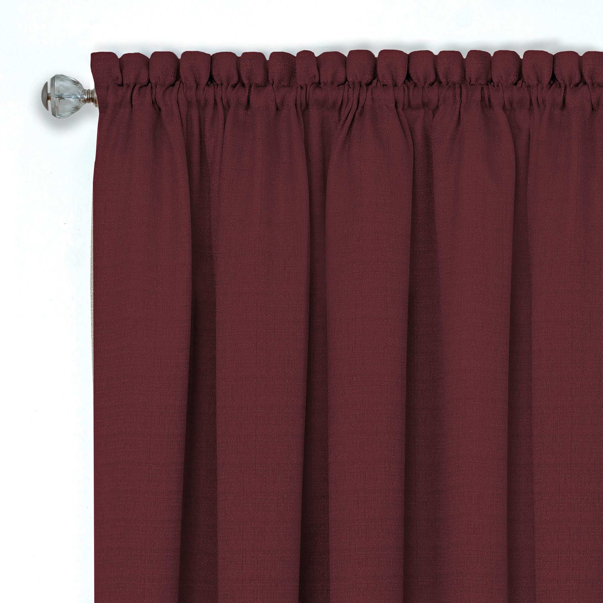 Darcy Window Curtain Valance 58x14 - Marsala/Tan - Image 2