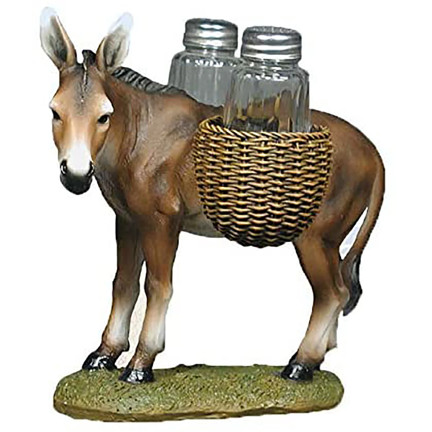 Donkey 3-Piece Salt And Pepper Shaker Set, Brown, 7x7x5 Inches - Image 2