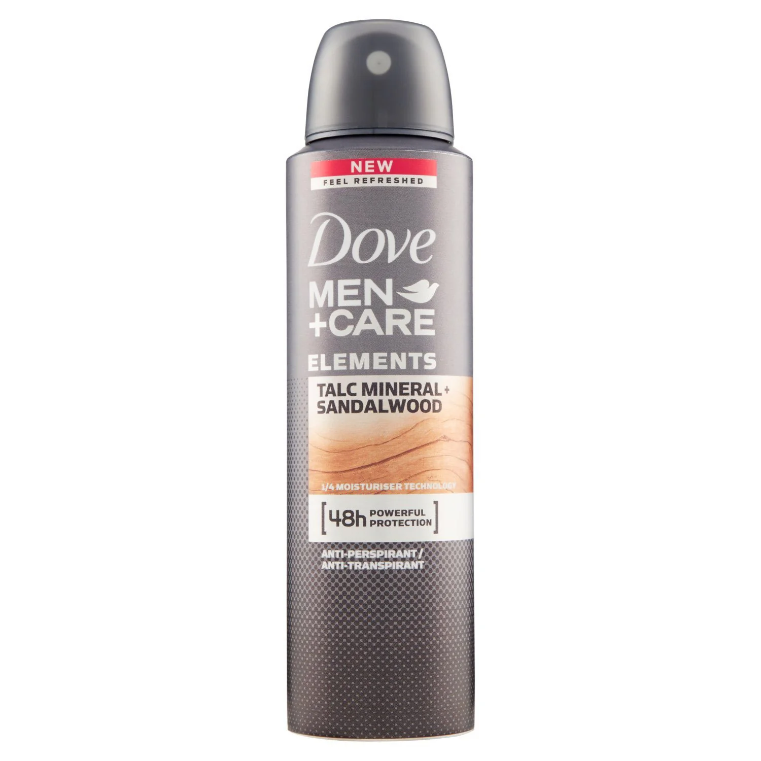 Dove Men + Care Anti-Perspirant Spray 150Ml Mineral Powder + Sandalwood 48Hr