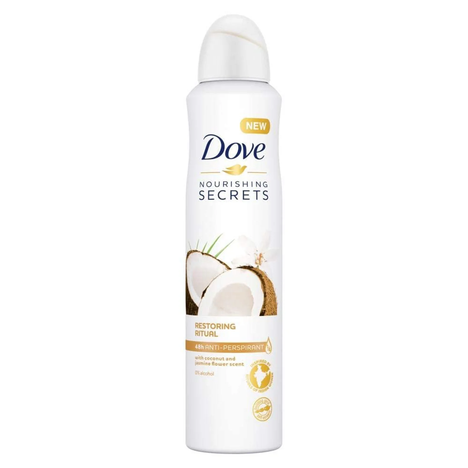 Dove Nourishing Secrets Anti-Perspirant Deodorant Spray, Coconut and Jasmine Scent , 250 ml - Image 2