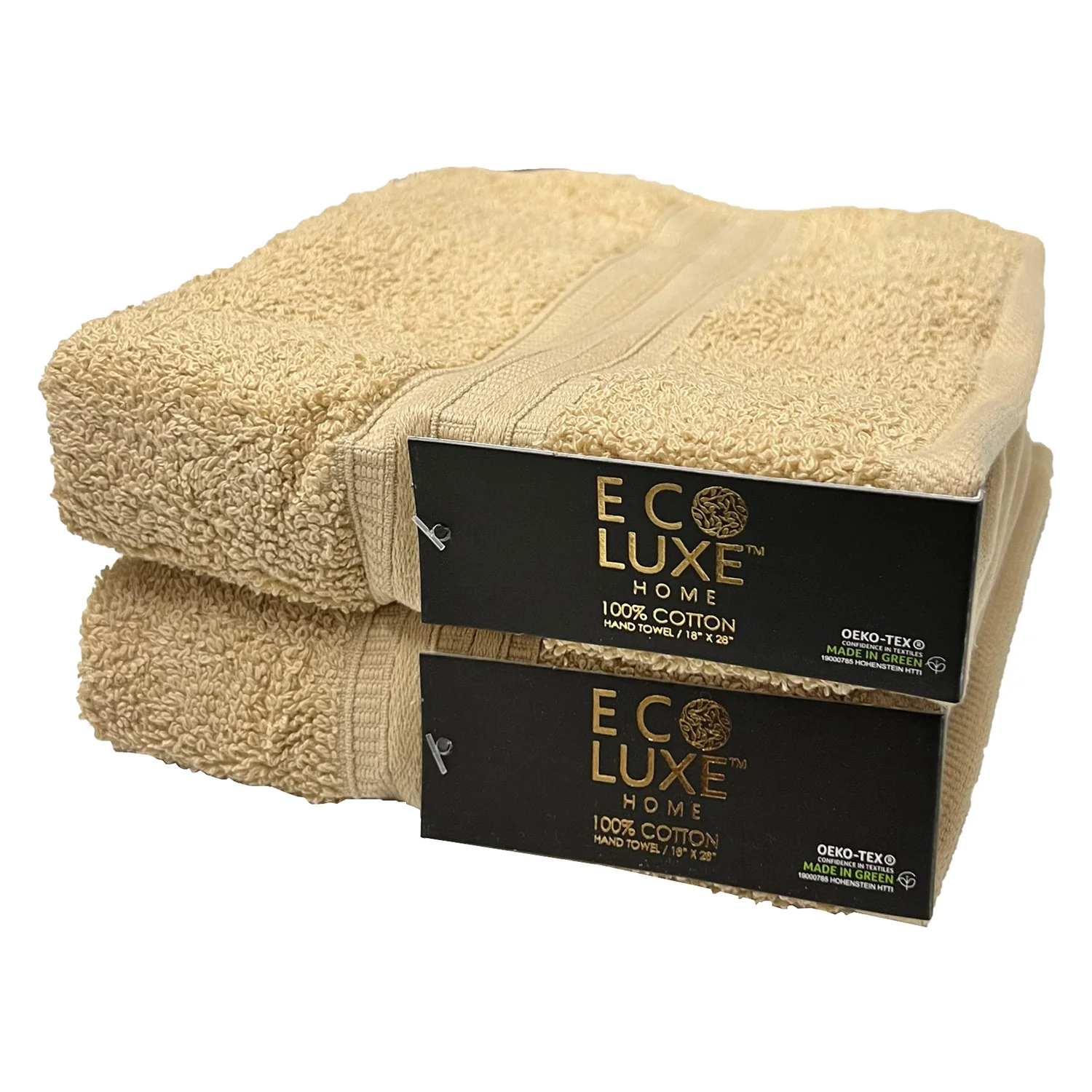 ECO LUXE 2-Pack Lofty Cotton Hand Towel, 18x28 Inches - Image 4