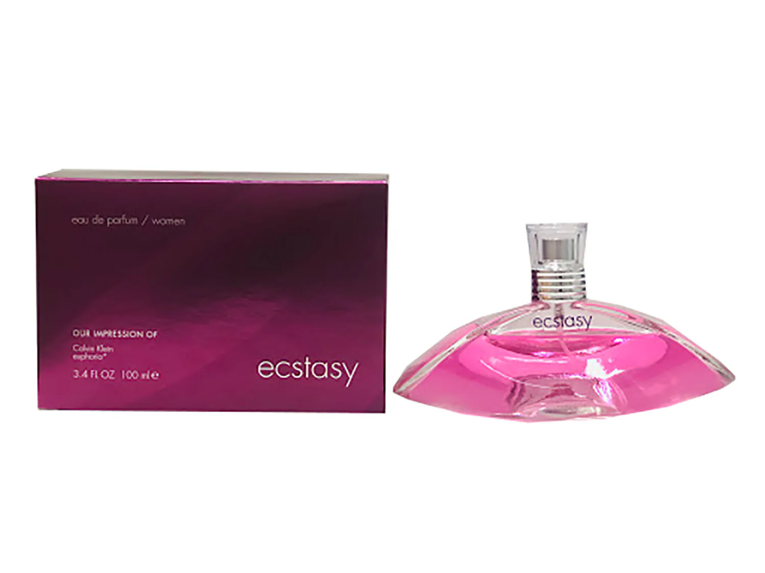 Ecstacy Fragrance For Women, Impression of Calvin Klein Euphoria, 3.4 Ounces