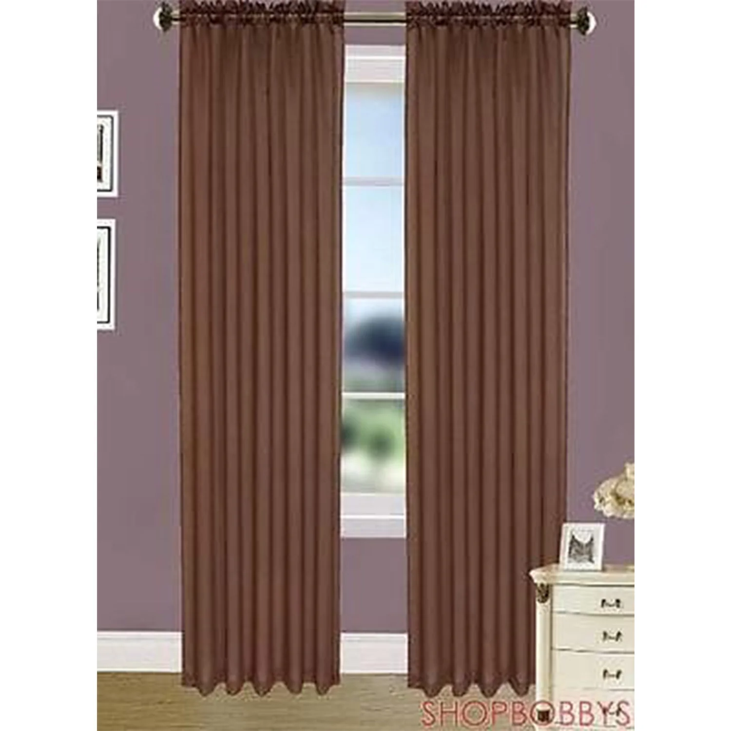 Elfy Faux Silk Rod Pocket Window Panel, 58x84 Inches - Image 13