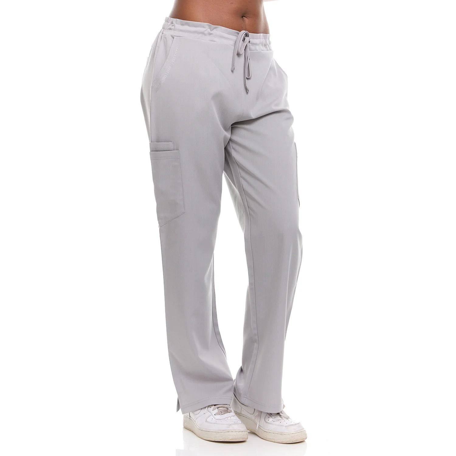 Ellen Tracy 4-Way Stretch Elastic Back Drawstring Waistband Scrub Pants - Image 28