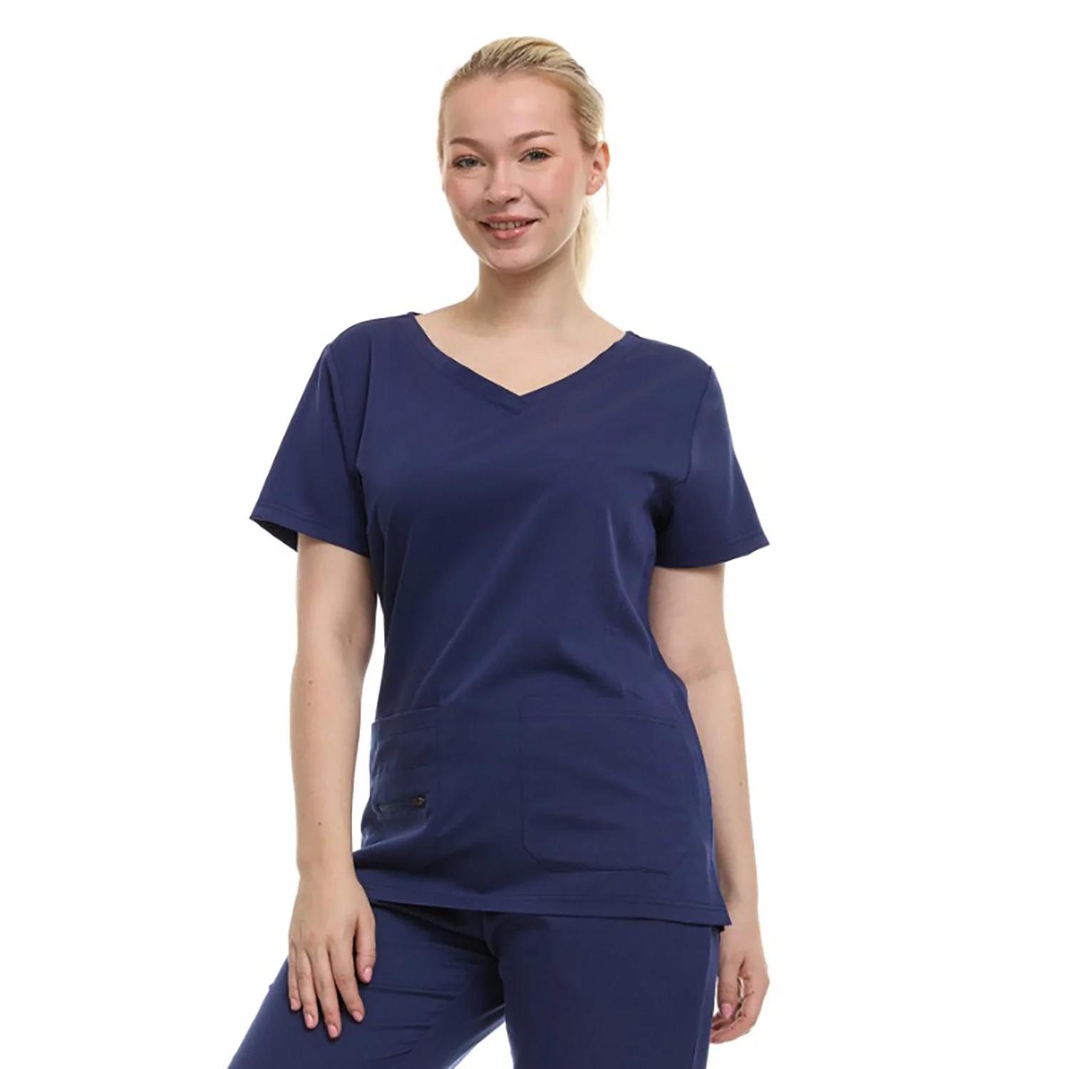 Ellen Tracy 4-Way Stretch V-Neck Scrub Top - Image 28
