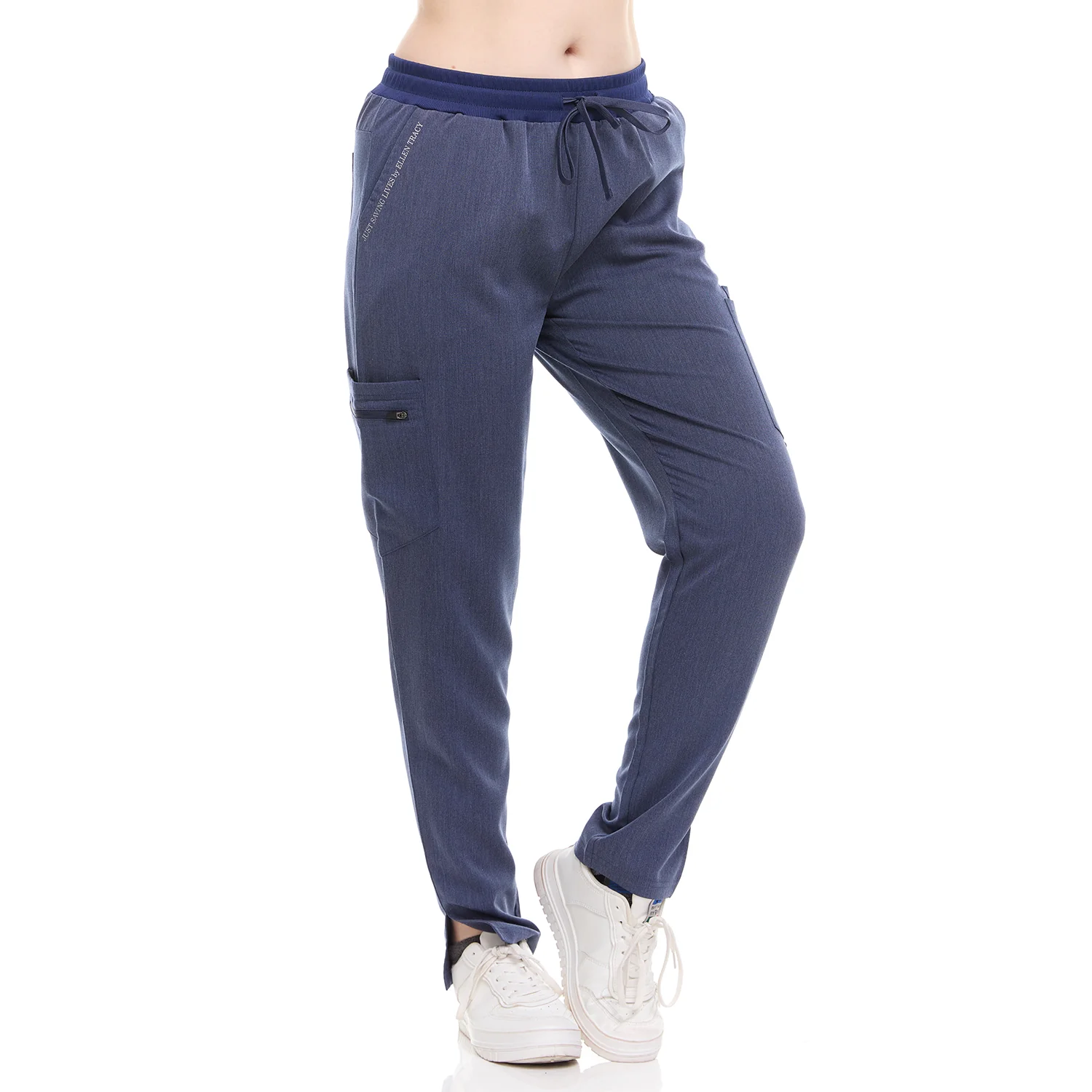 Ellen Tracy 4-Way Stretch Women's Skinny Medical Scrub Pants - Image 24