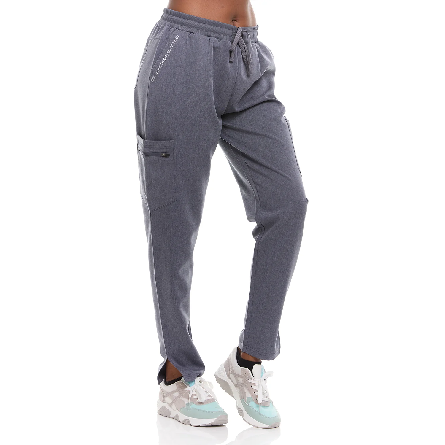Ellen Tracy 4-Way Stretch Women's Skinny Medical Scrub Pants - Image 35