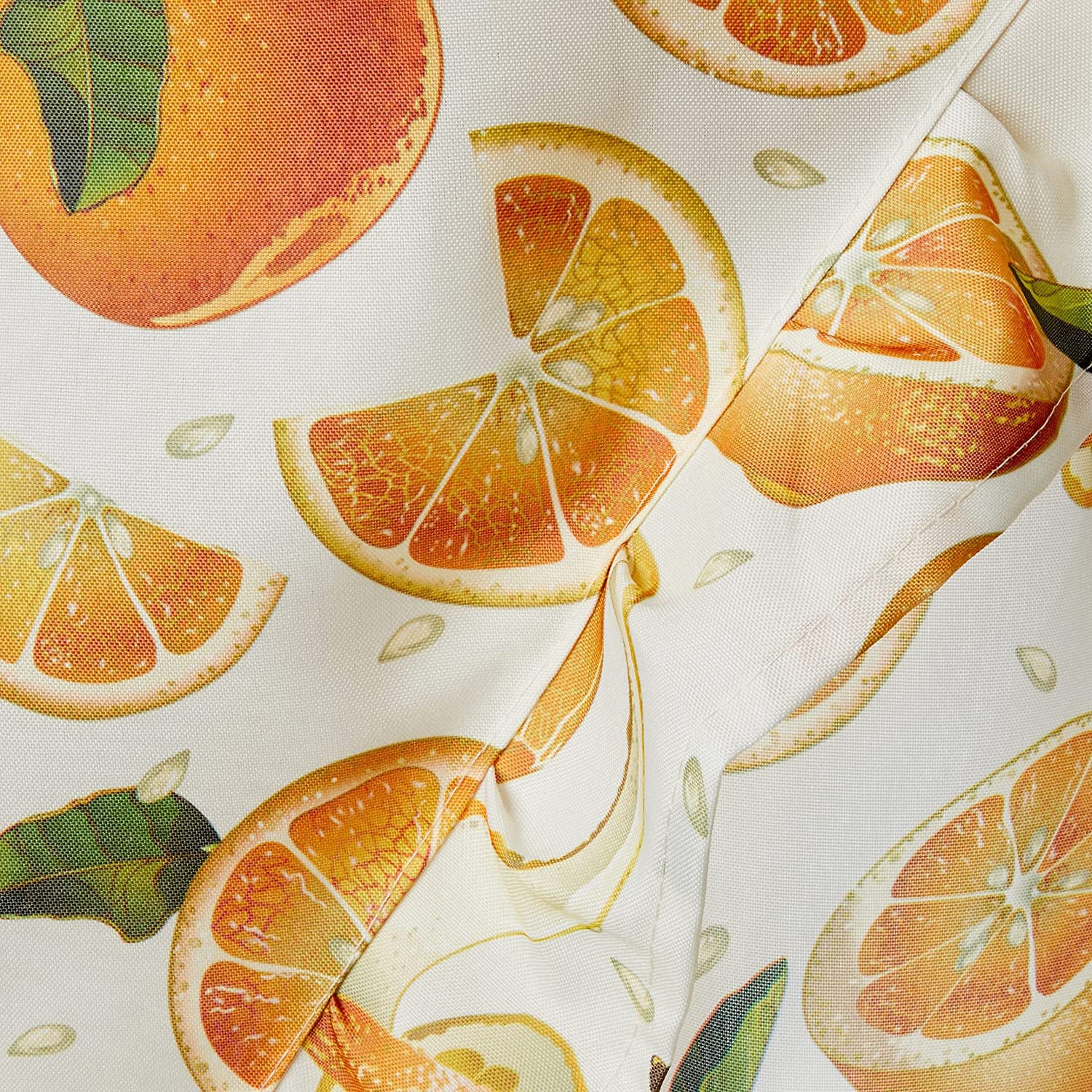 European Oranges Kitchen Curtain Set, Swag 60x36, Tiers 30x36 Inches - Image 2
