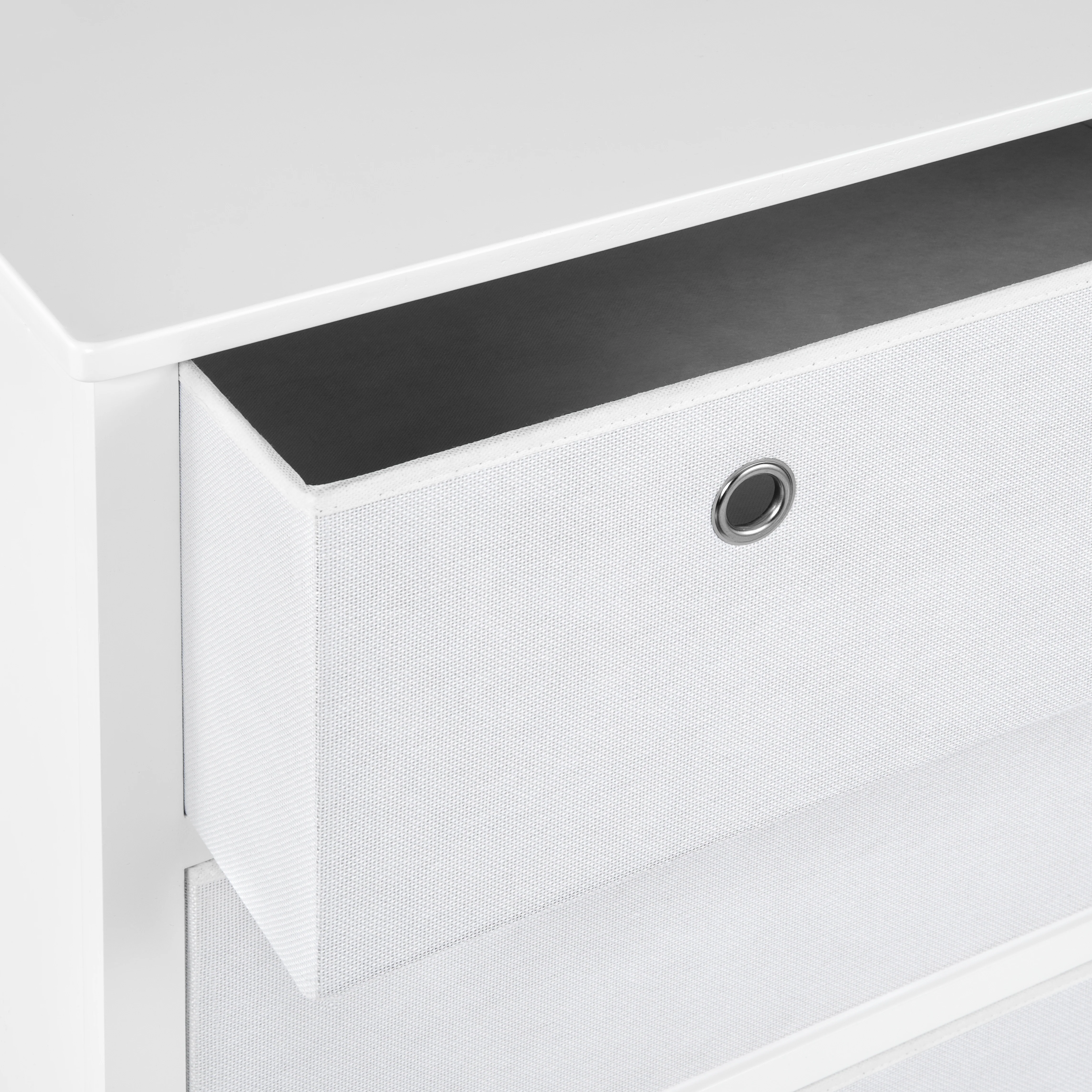 EZ Home Solutions ™ Foldable Furniture 3 Drawer Single Dresser 31" x 31" x 19" - White - Image 3