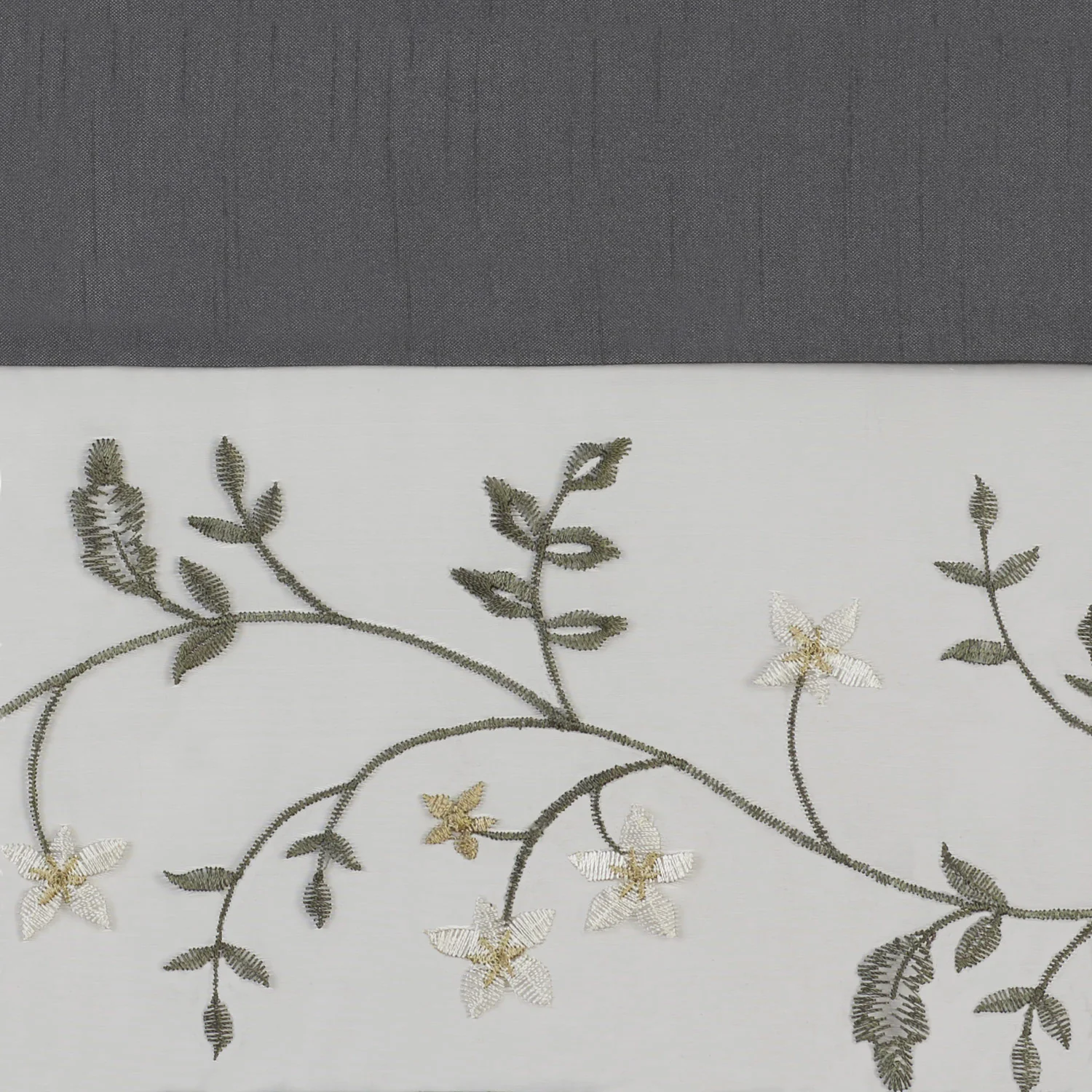 Fairfield Complete 5-Piece Panel, Valance & Tieback Set, Grey, 55x84 Inches - Image 6