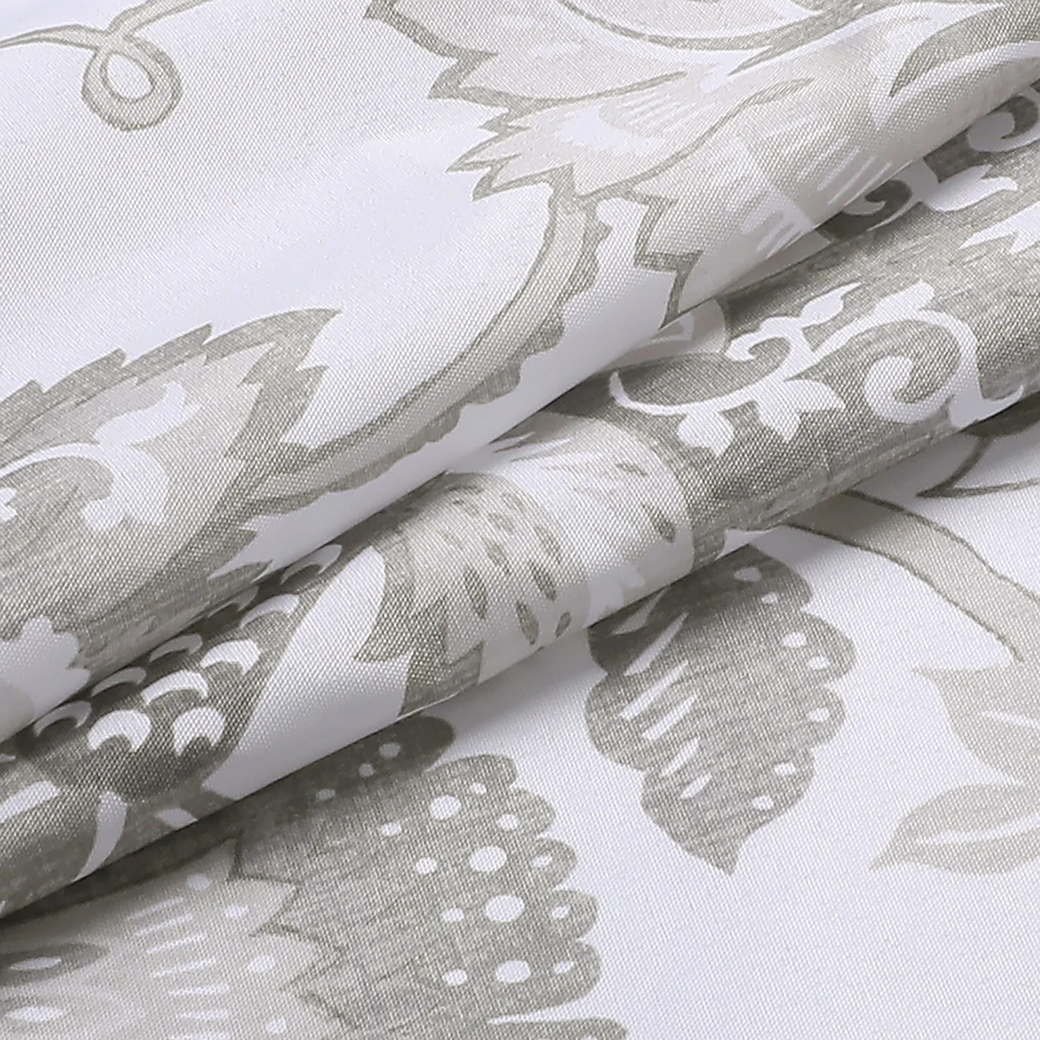 Filmore Floral Printed Shower Curtain, Neutral, 70x72 Inches - Image 3