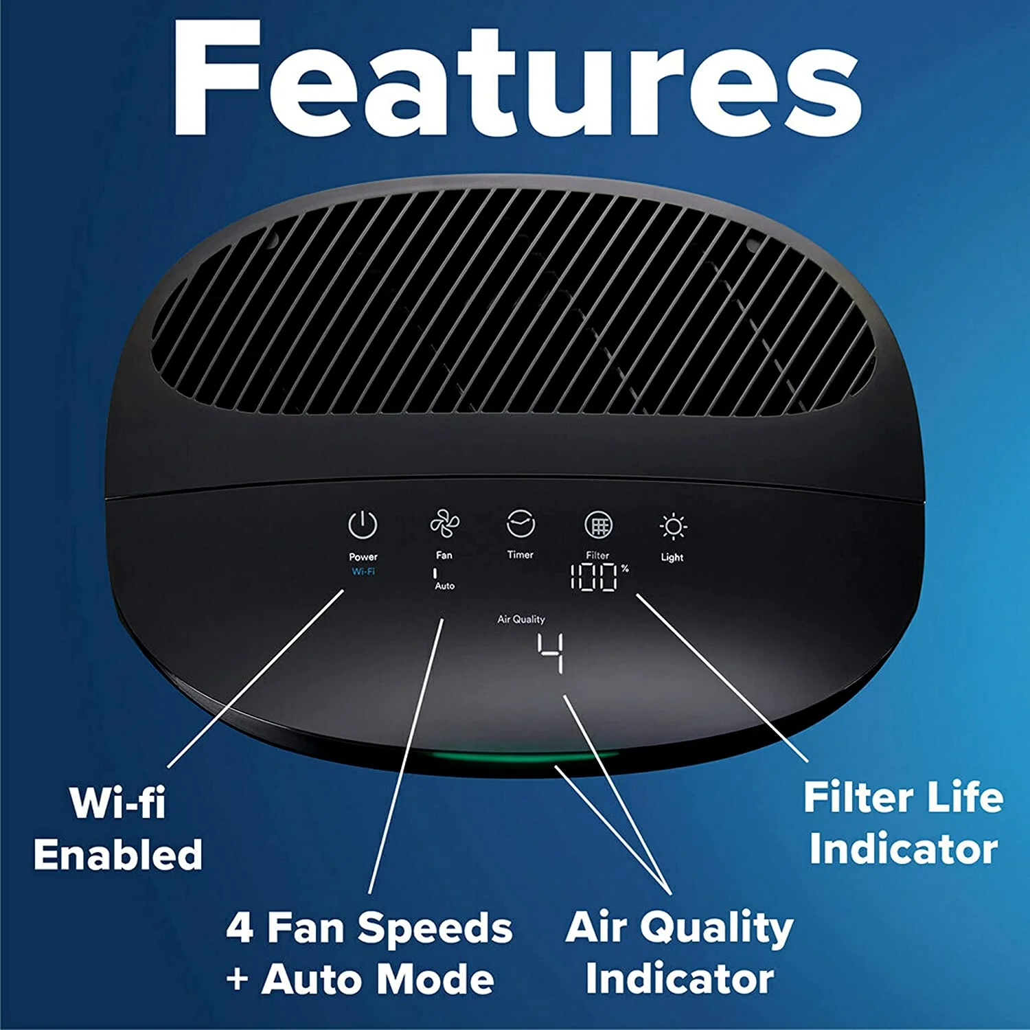 Filtrete Smart Air Purifier, Air Quality Monitor Medium Rooms, Up To 150 Sq ft, Alexa Enabled - Image 8