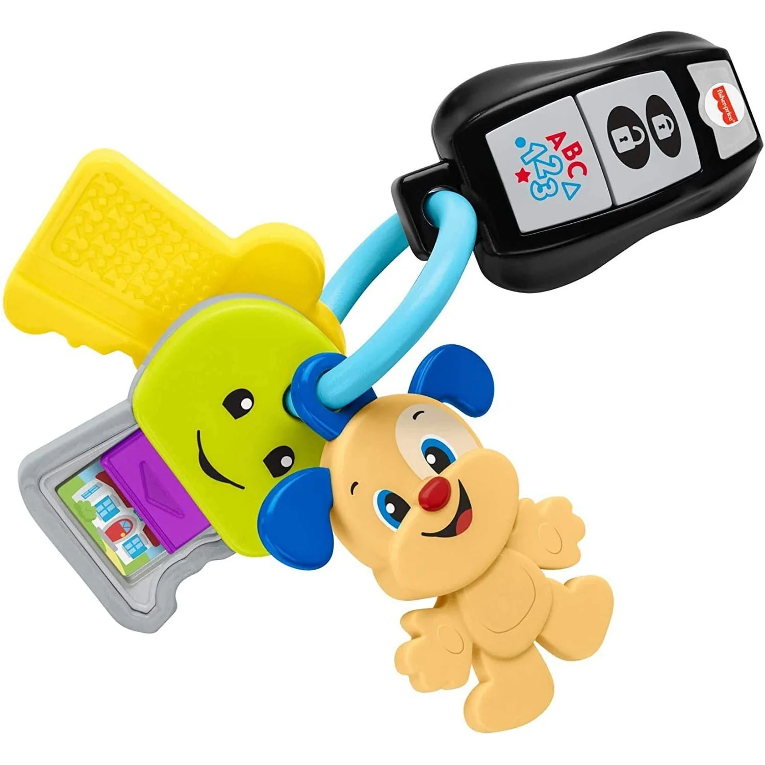 Fisher-Price Laugh & Learn Play & Go Keys, musical learning toy for babies and toddlers ages 6-36 months