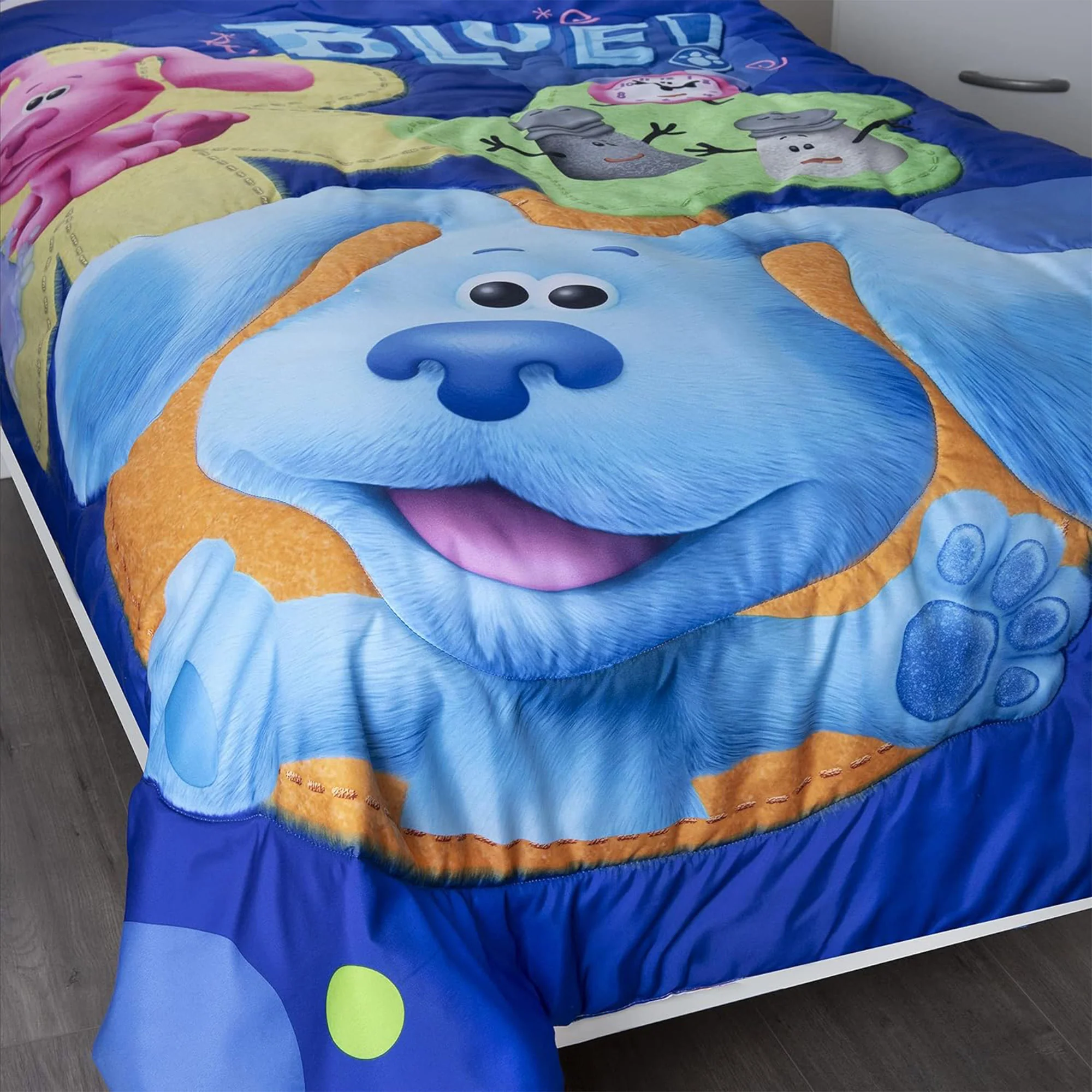 Funhouse Blue's Clues and You 4-Piece Reversible Comforter Set, Toddler Bed Size - Image 9