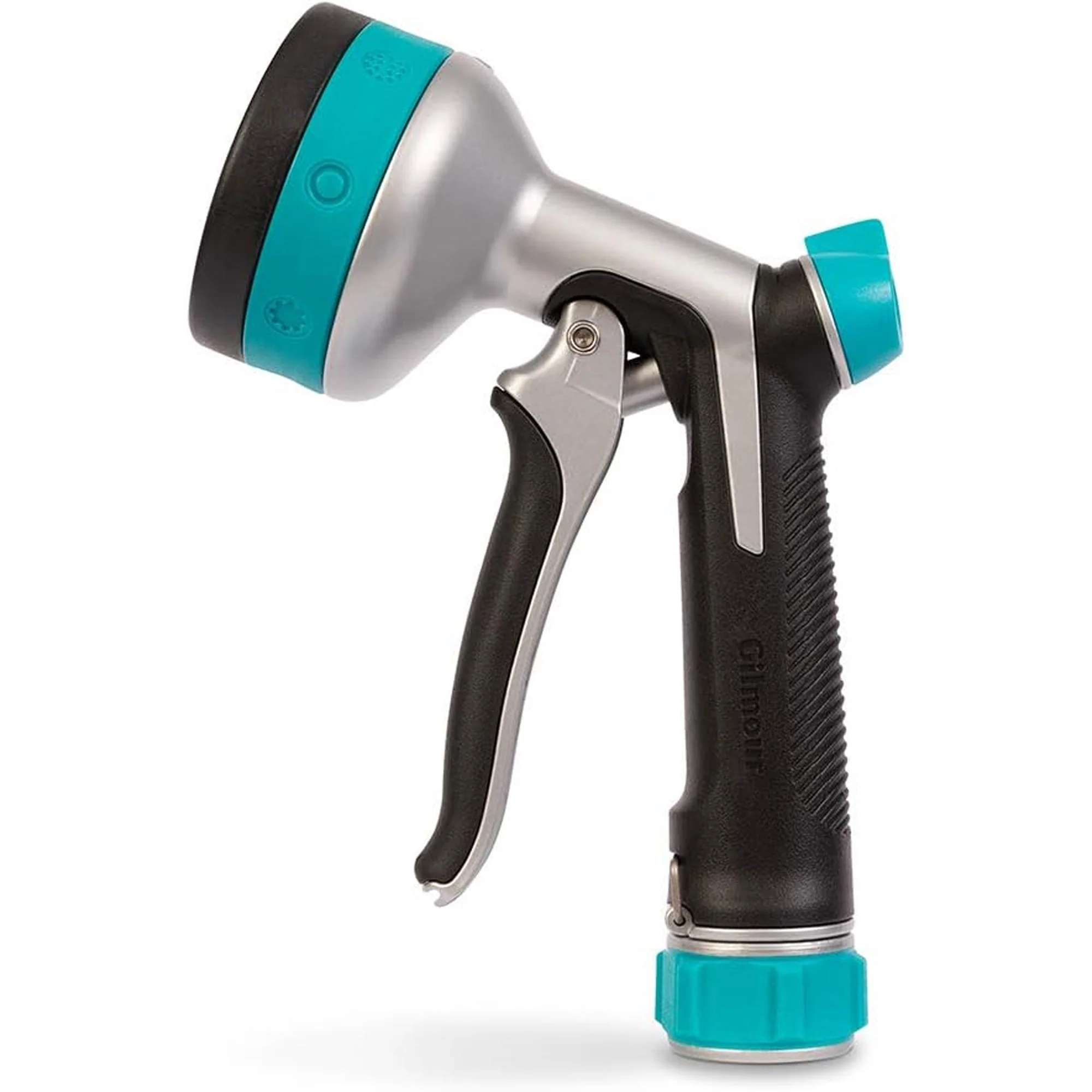 Gilmour Swivel Connect Watering Nozzel, Front Trigger, Black-Aqua - Image 2