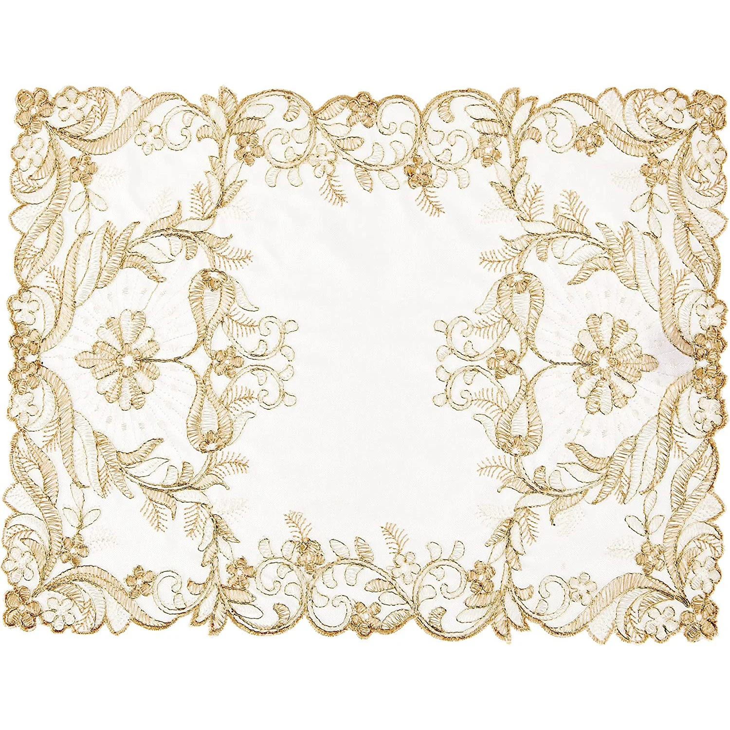 Glory Elegant Floral Embroidered Table Runner - Image 19