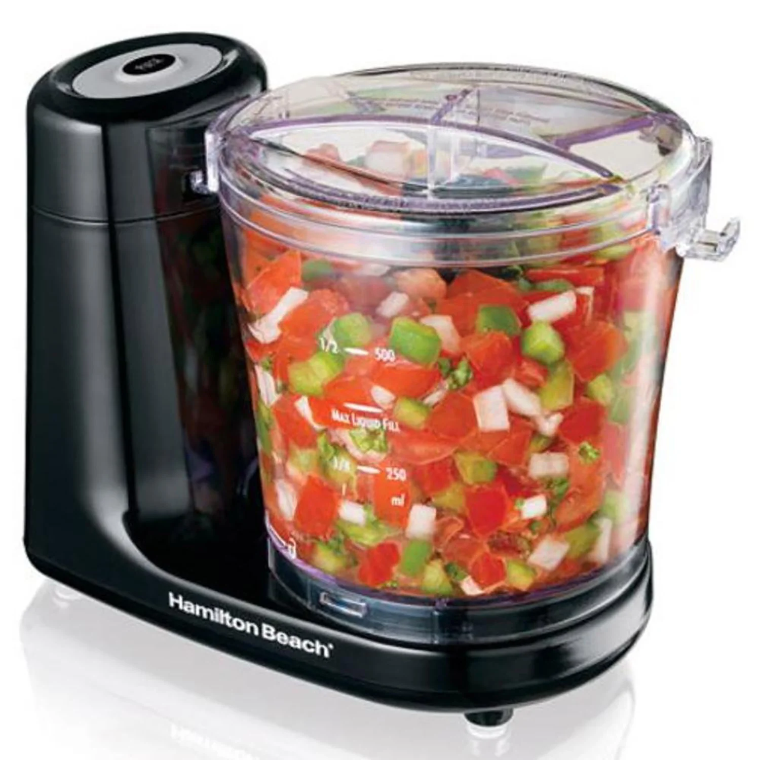 Hamilton Beach 3-Cup Food Chopper, Black, 6.7x6.7x10.2 Inches