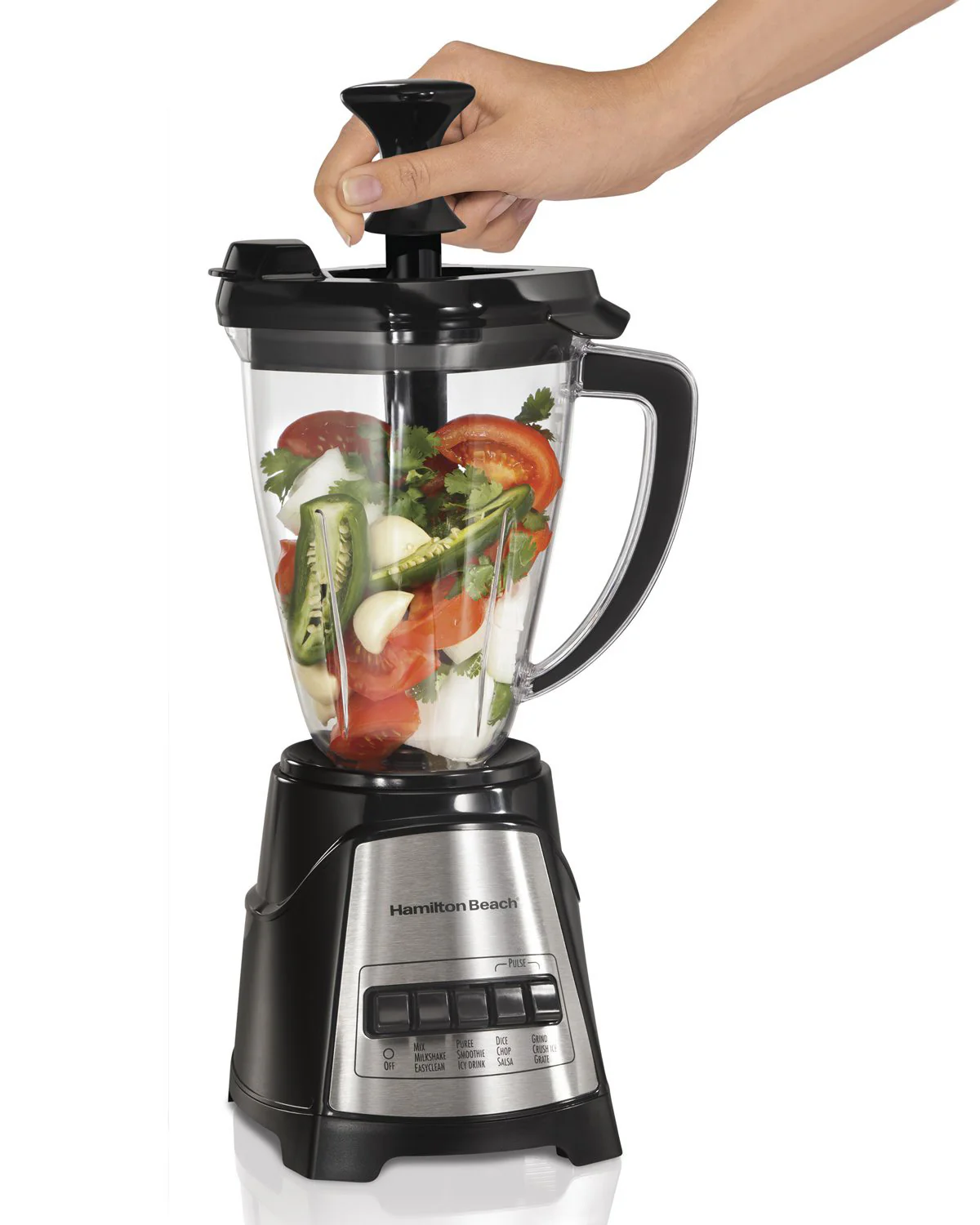 Hamilton Beach 58159 2-in-1 Multiblend Blender And Chopper, Black, 6 Cups - Image 3