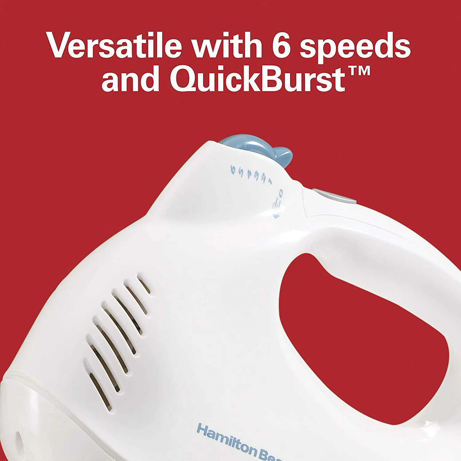 Hamilton Beach Electric Hand Mixer With Snap-On Storage Case, White, 275 Watts - Image 5