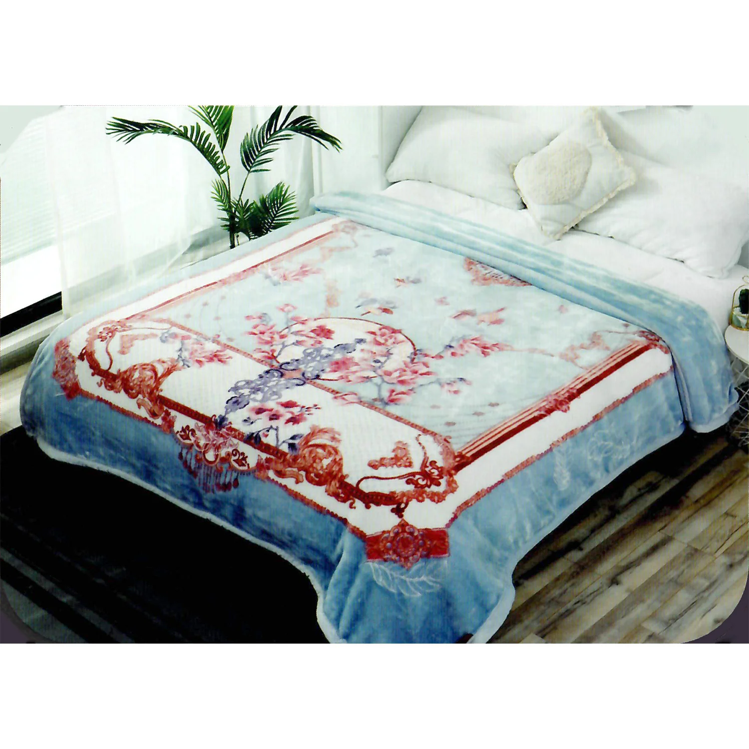 HIYOKO Floral Dream Micromink Blanket, Queen - Image 13