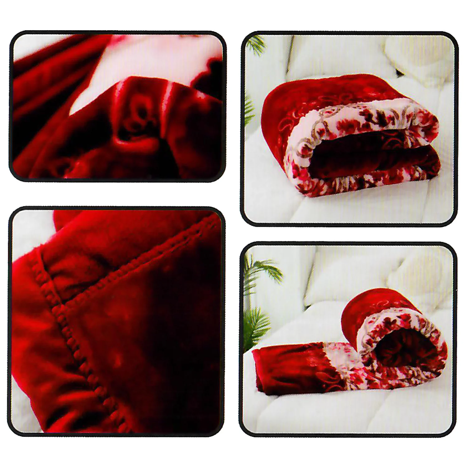 HIYOKO Floral Dream Micromink Blanket, Queen - Image 4