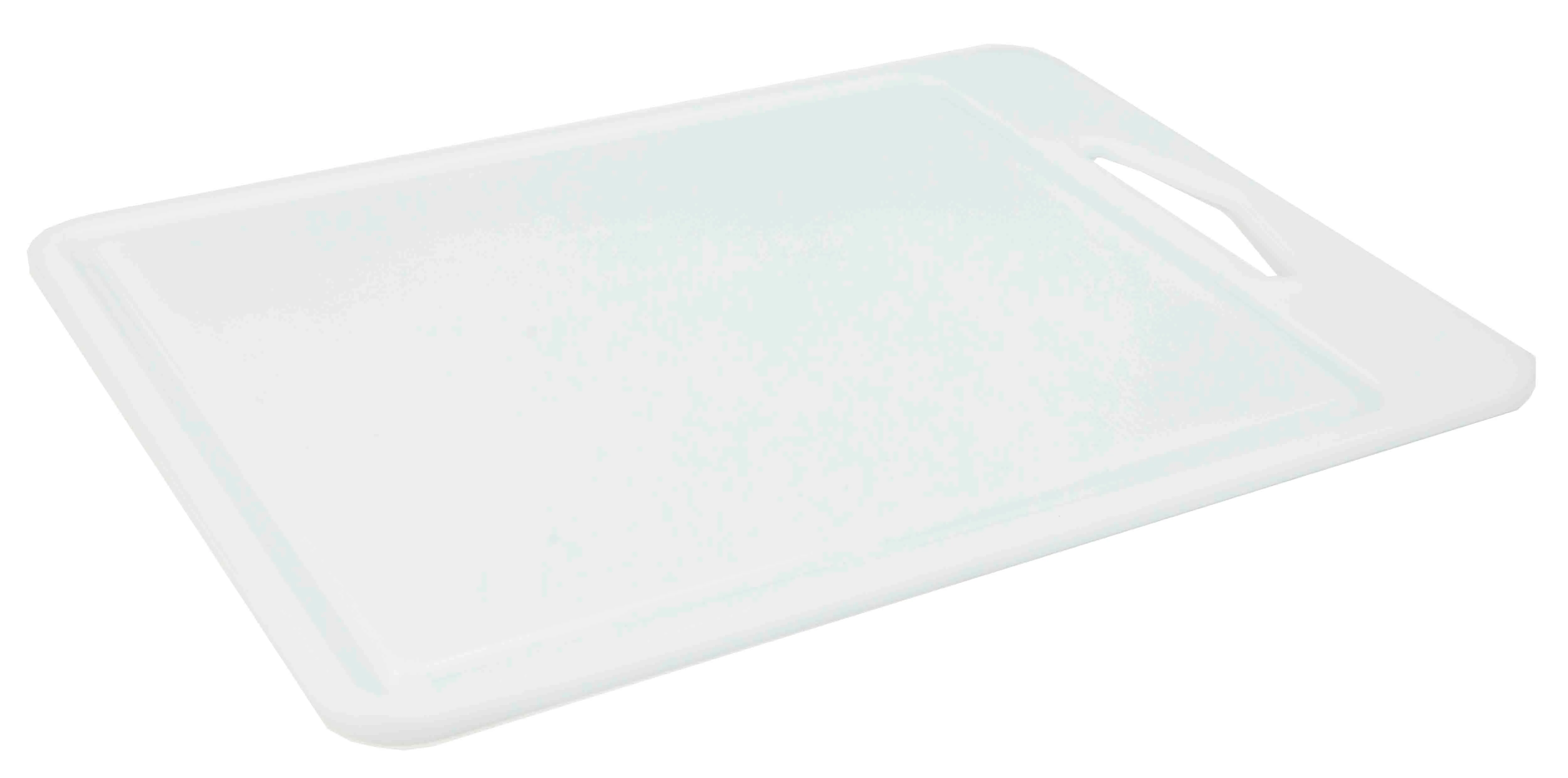 Home Basics 11 x 16 Poly Cutting Board, White