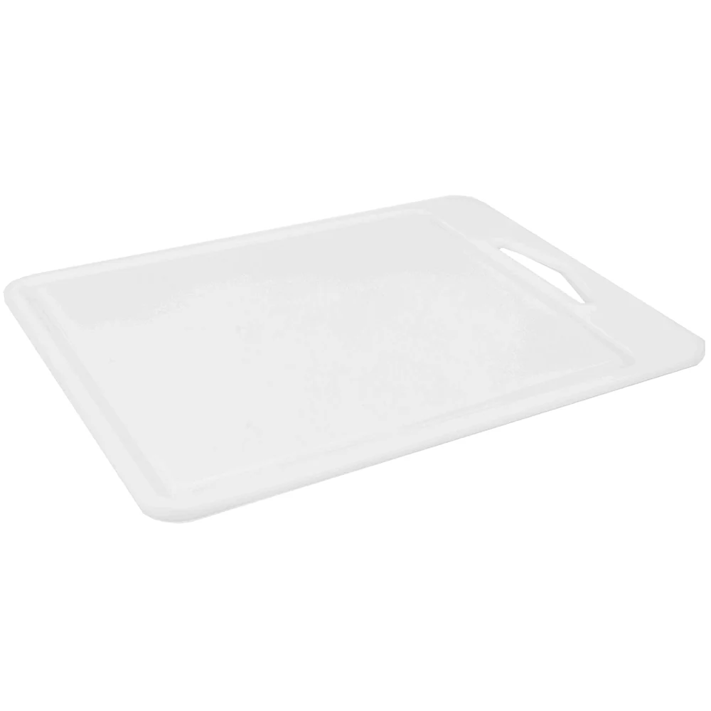 Home Basics 11 x 16 Poly Cutting Board, White - Image 2